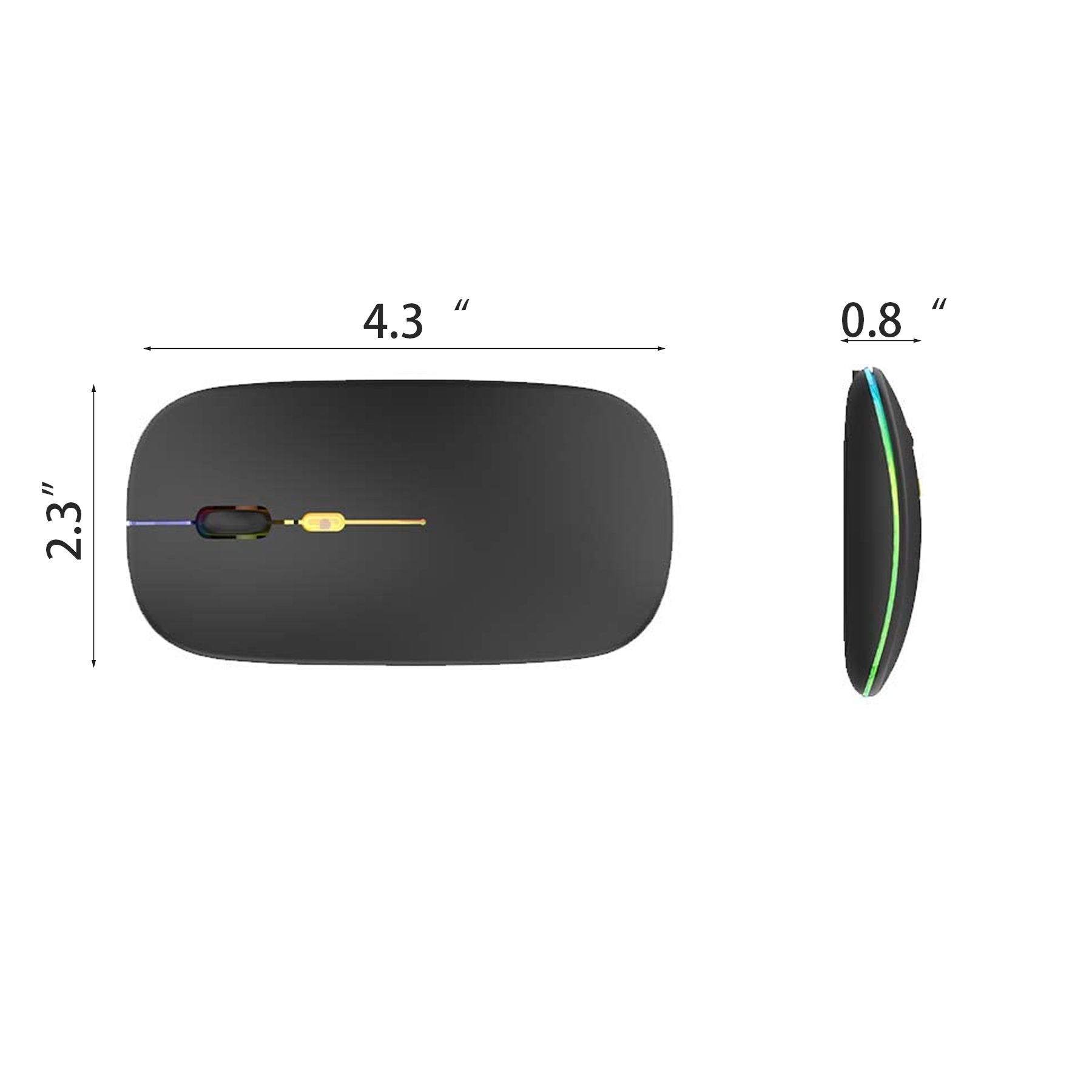 LED wireless Slim moused 3