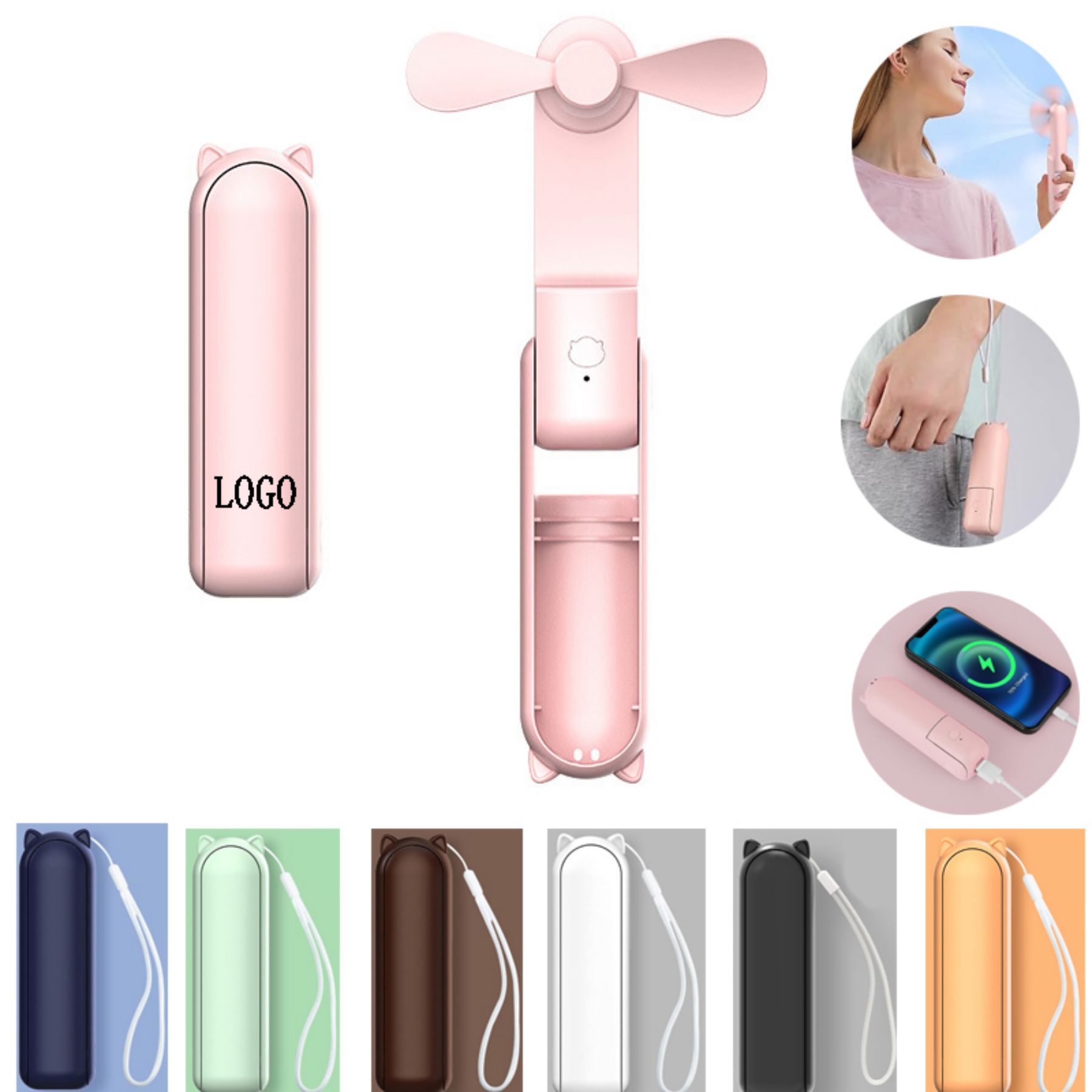 Foldable Fan Power Bank 1