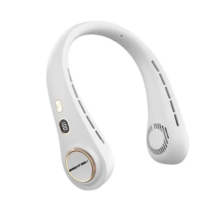 LCD Display USB Powered Foldable Neck Fan 3