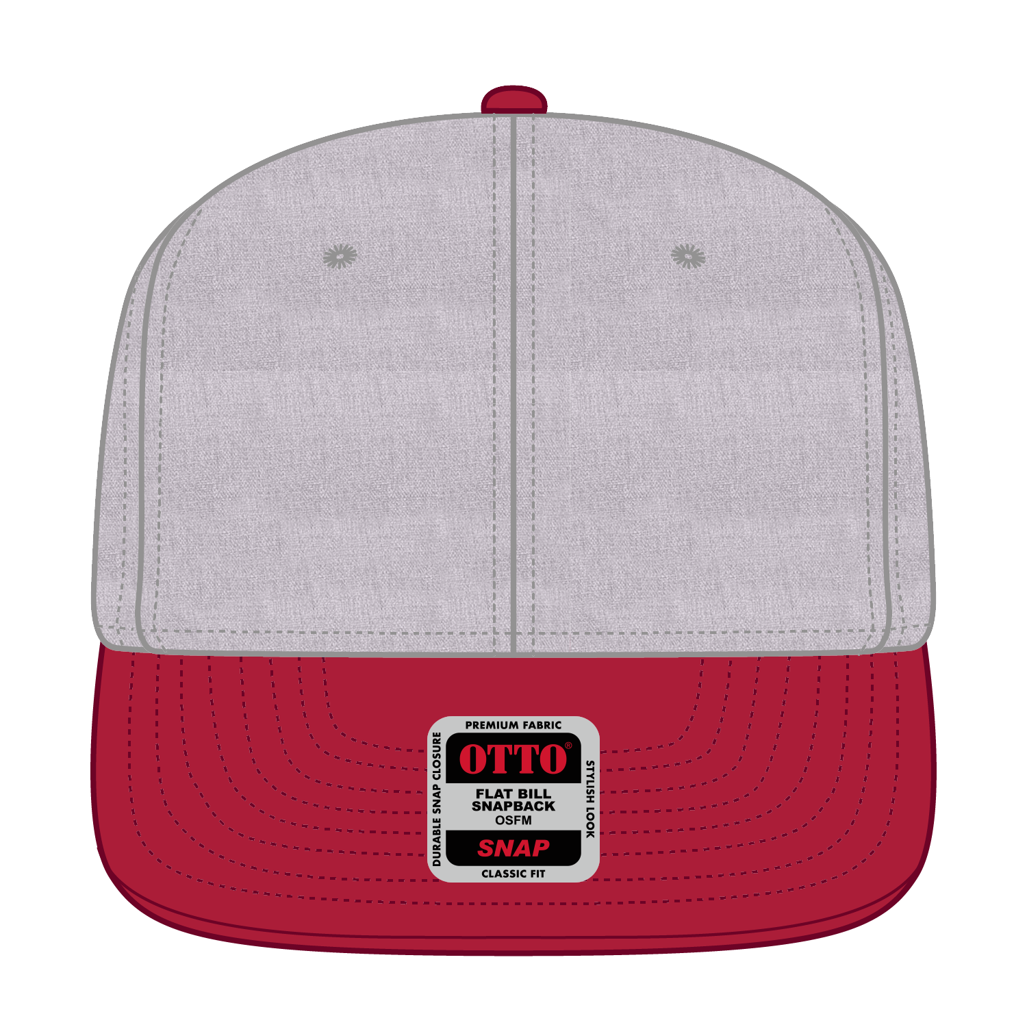 OTTO CAP® OTTO SNAP 6 Panel Pro Style Snapback Hat 41