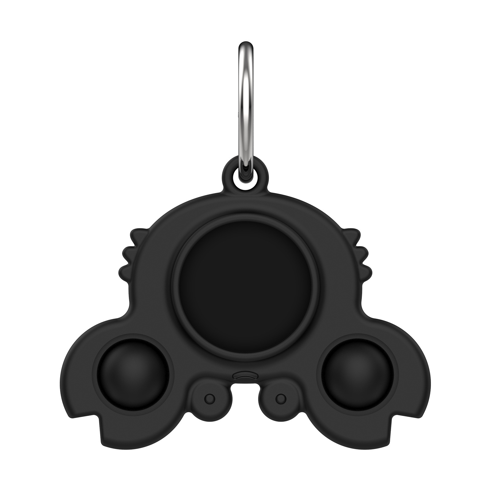 Funny Silicone Fidget Bubble Sensory w/ Key Ring for Airtag Protective 7