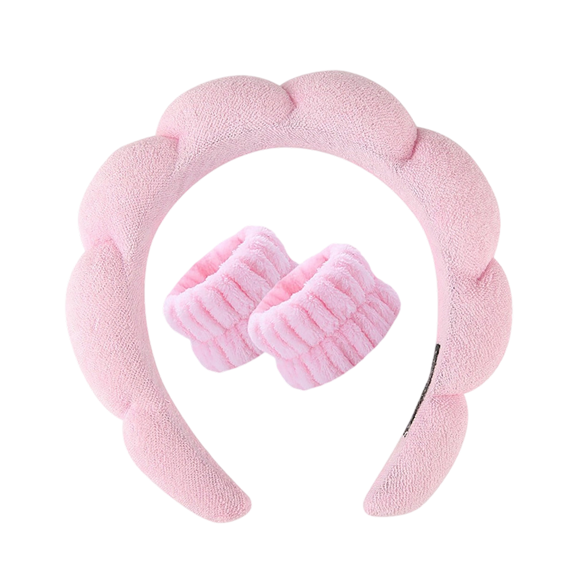 Spa Headband and Coral Fleece Wristband Set 3 Pieces 5