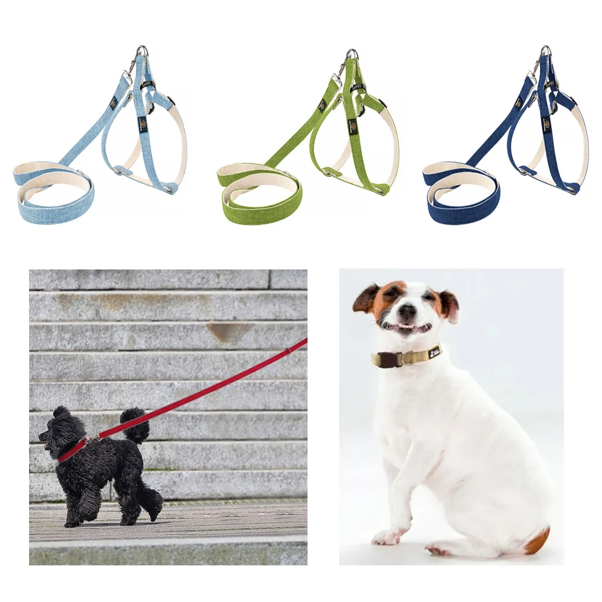 Light Eco-Friendly Hypoallergenic Natural Hemp Dog Leash 2