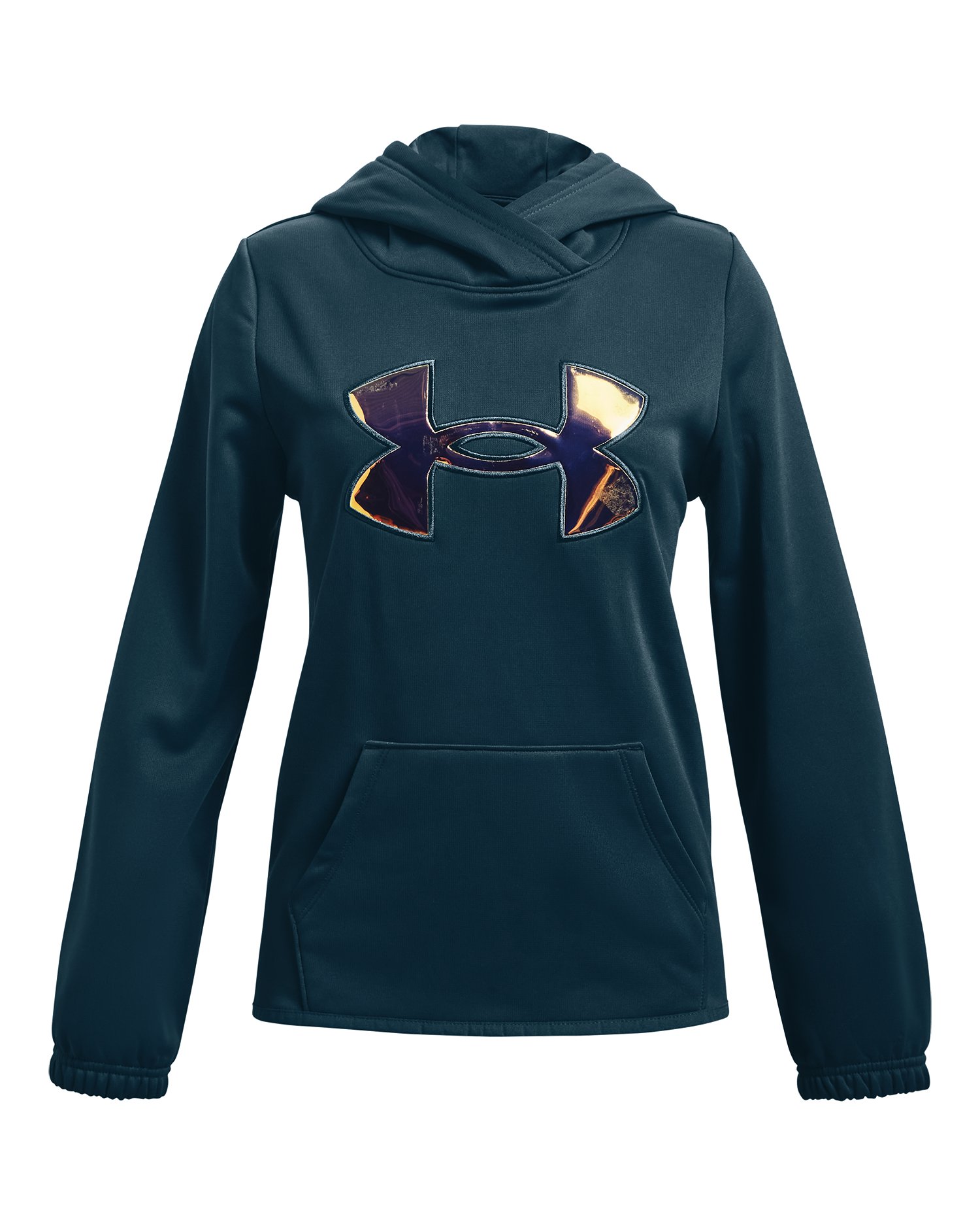 Girls' Armour Fleece Iridescent Big Logo Hood, custom hoodie or sweatshirt with logo imprint 5