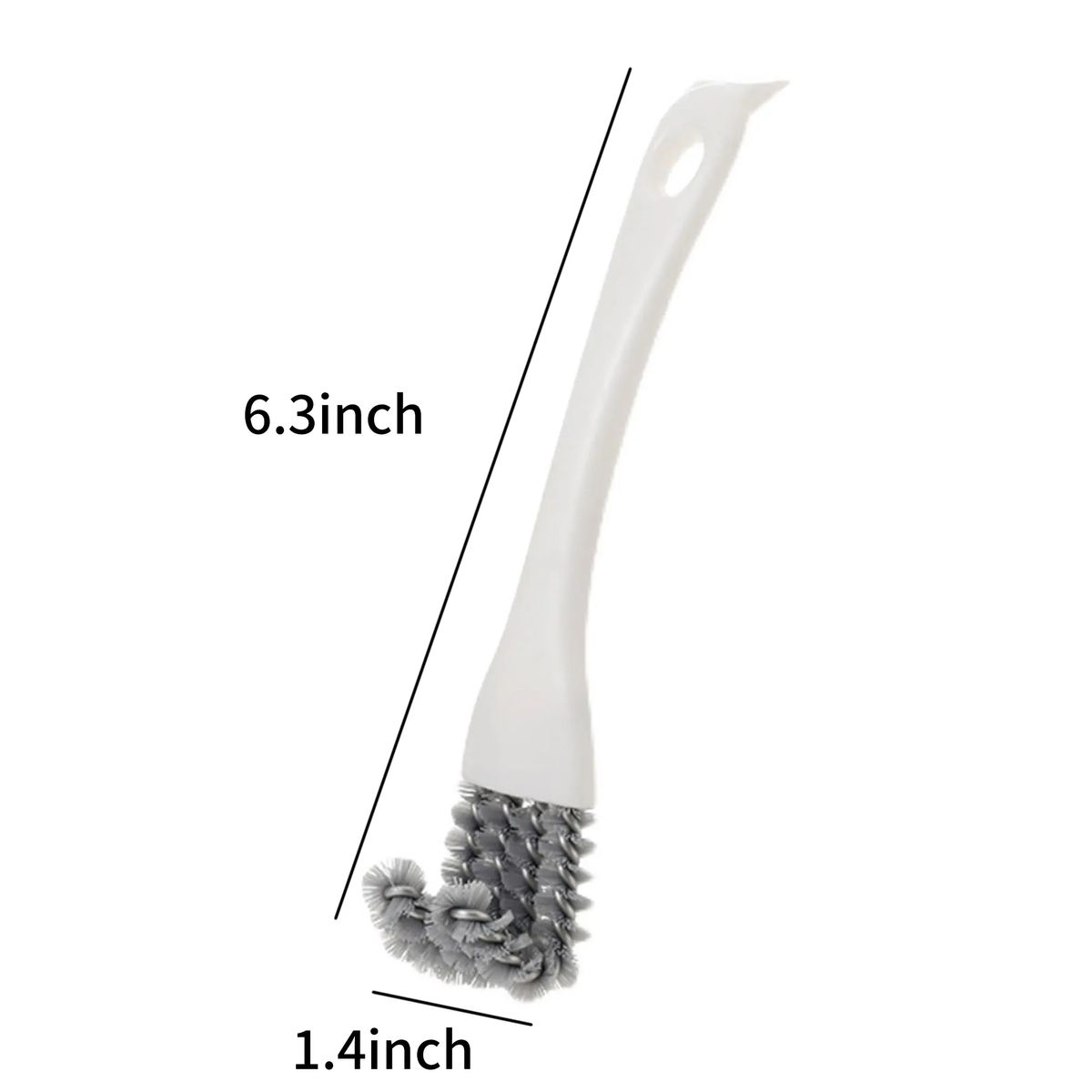 Spiral Bristle BBQ Grill Brush with Scraper Hook 3