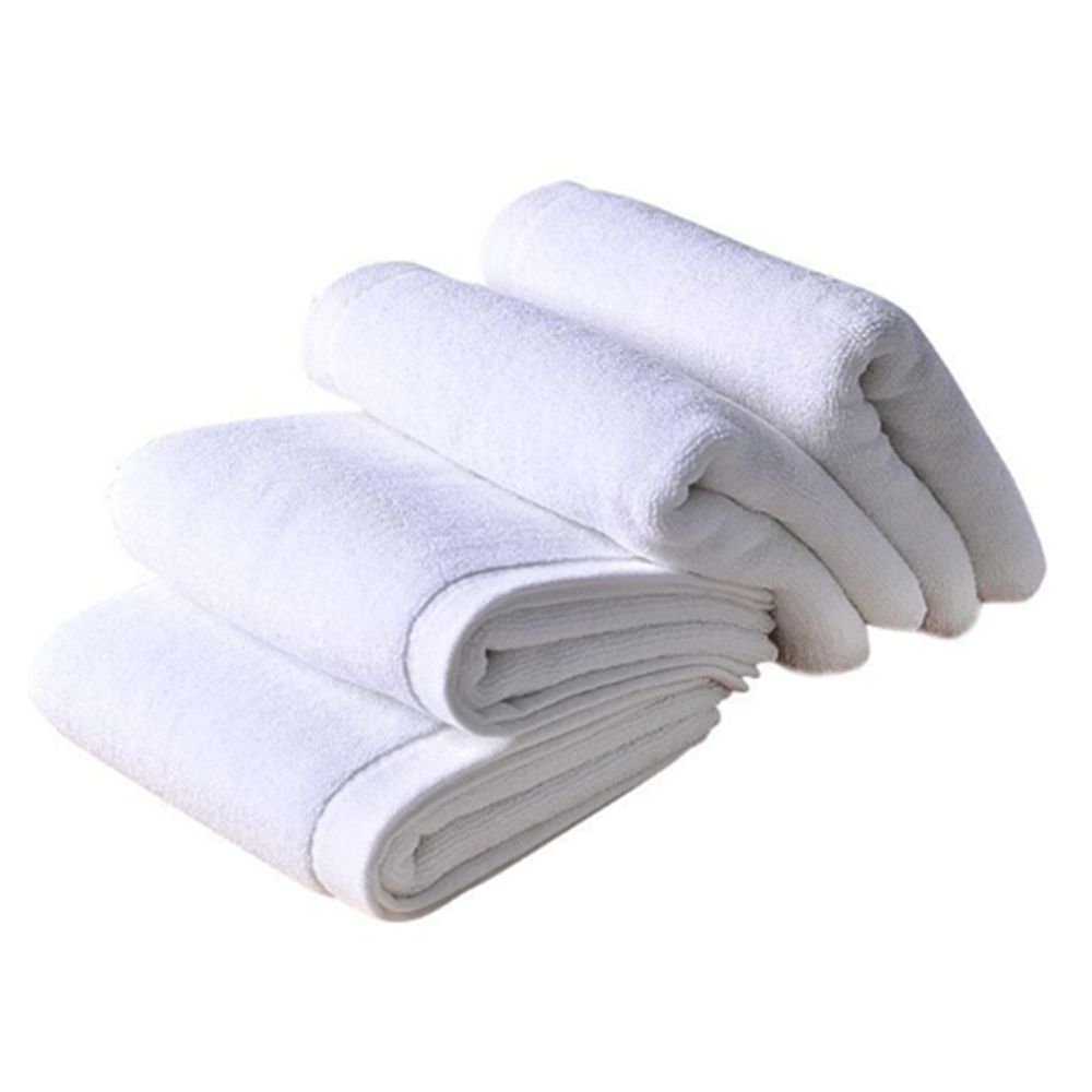 White Hemmed Cotton Hand Towel 2