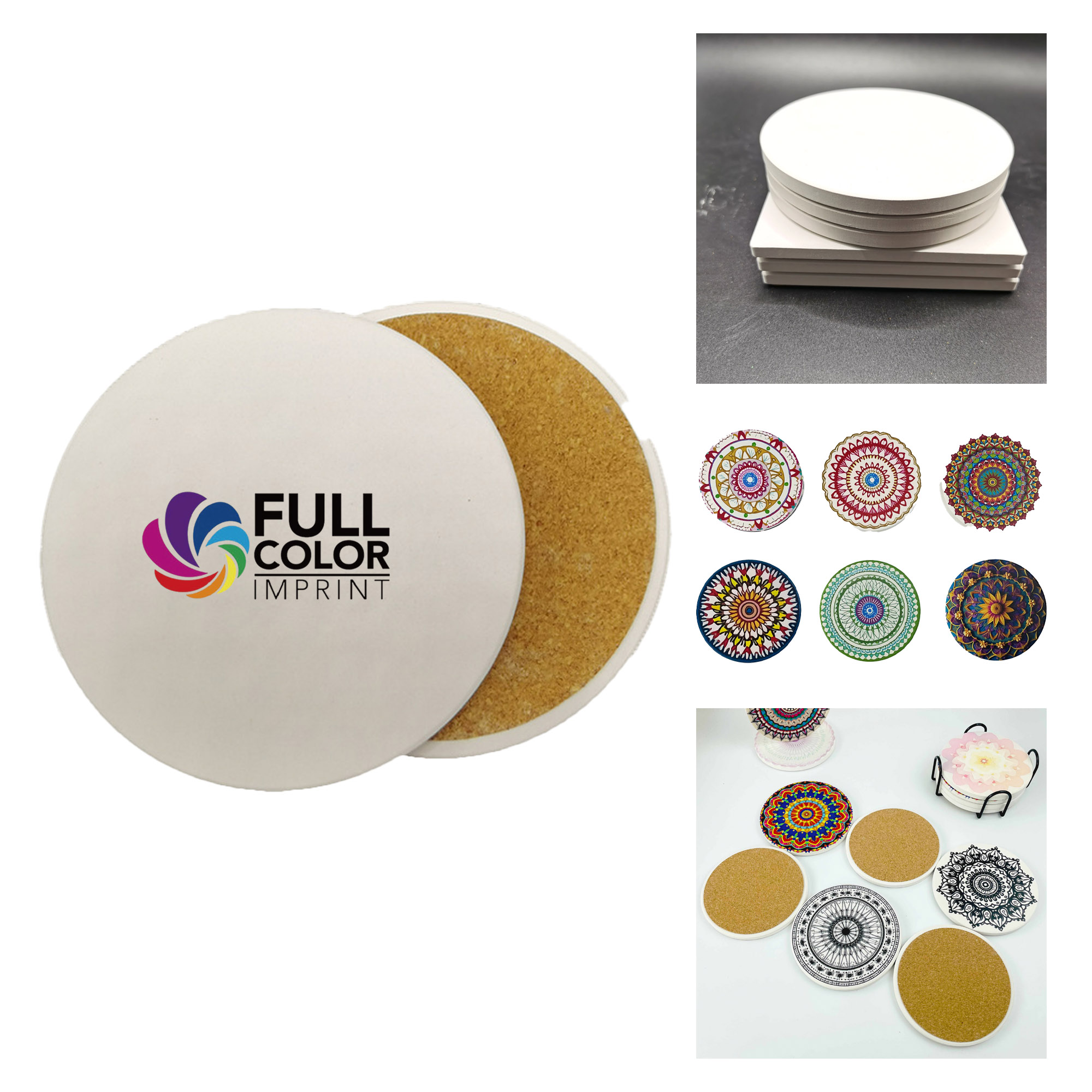 MOQ 10 pcs Cork Back Coaster 2