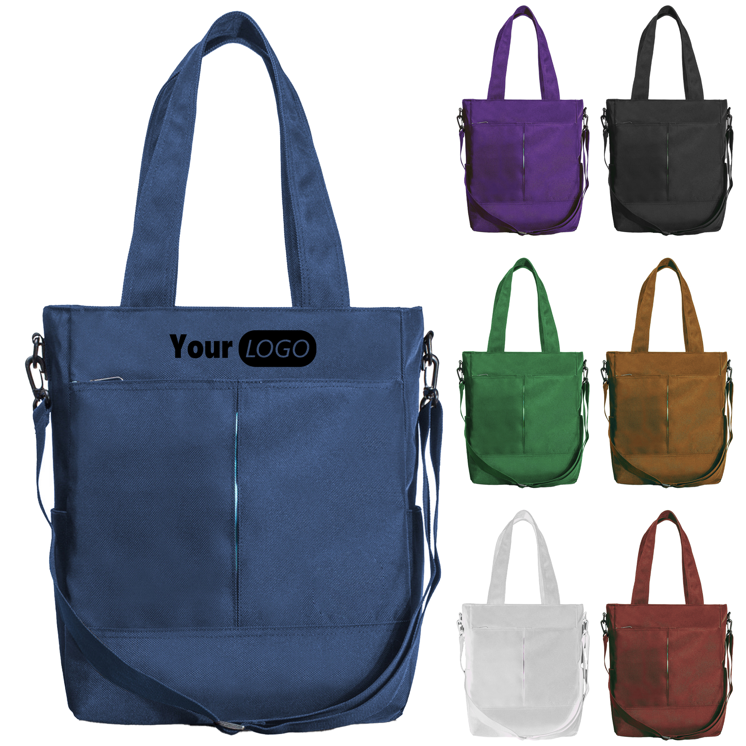 Canvas Durable Eco-Friendly Tote Bag With Ample Storage, custom tote bag with logo imprint 5