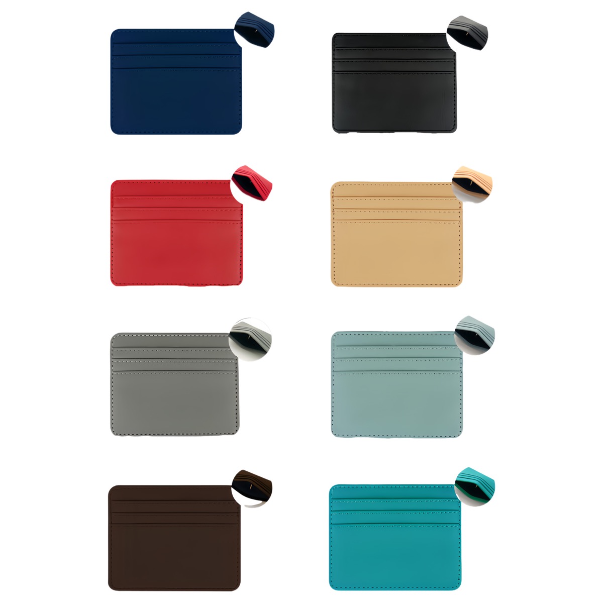 4-slot PU Leather Card Holder 3