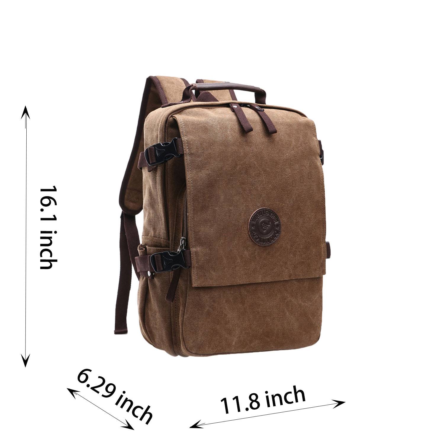 Vintage Canvas Backpack for Men Women 6