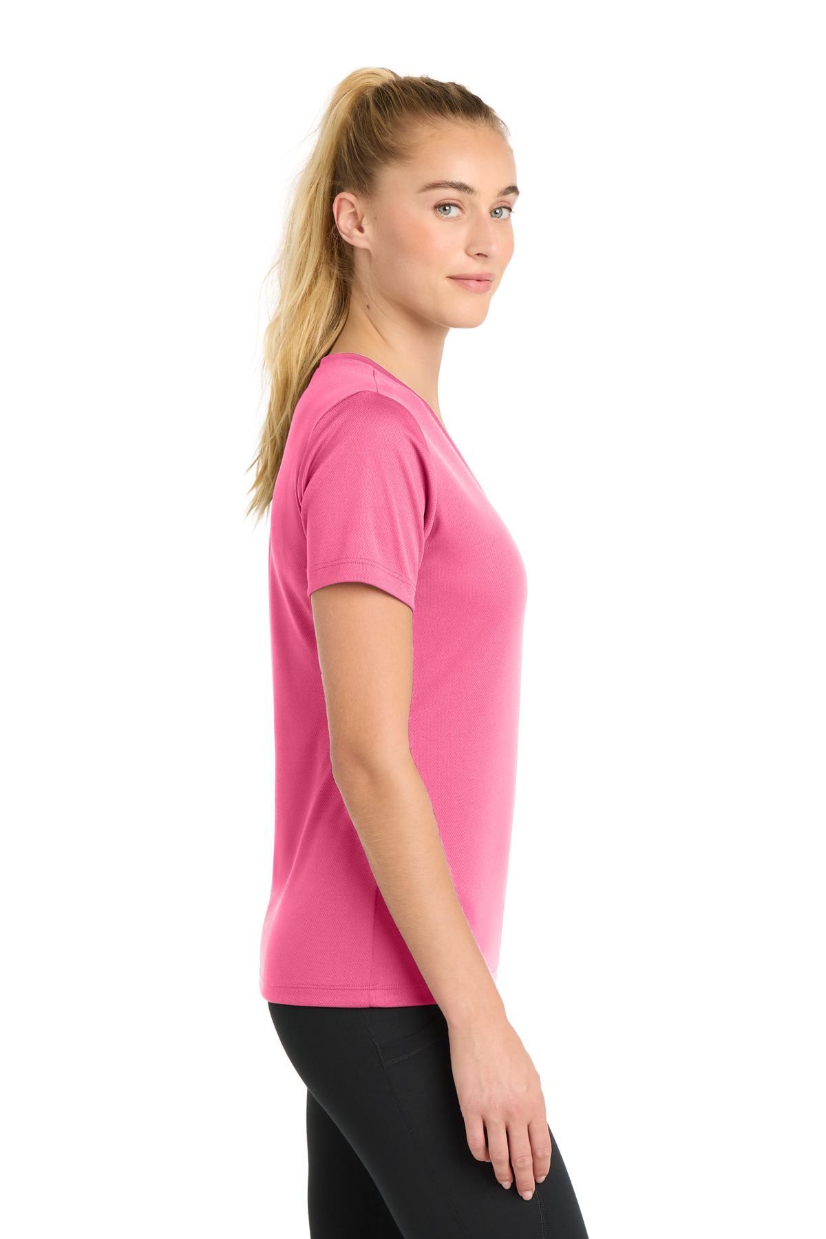 Sport-Tek Women's PosiCharge RacerMesh V-Neck Tee. LST340 111