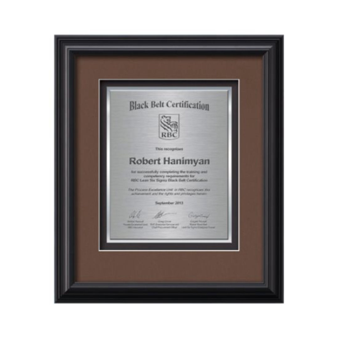 Monarch Certificate TexEtch - Black 4