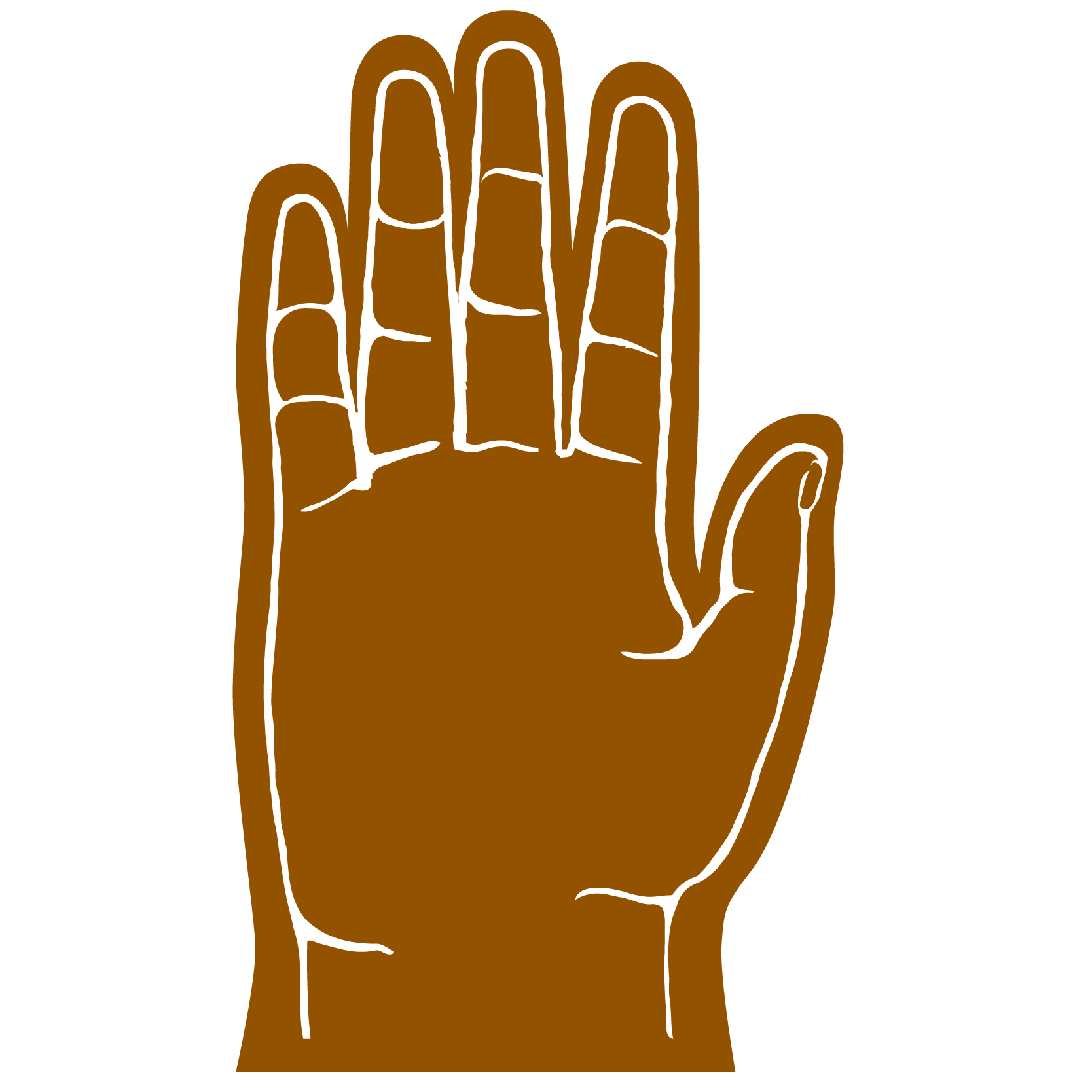 5 Finger Foam hand 28