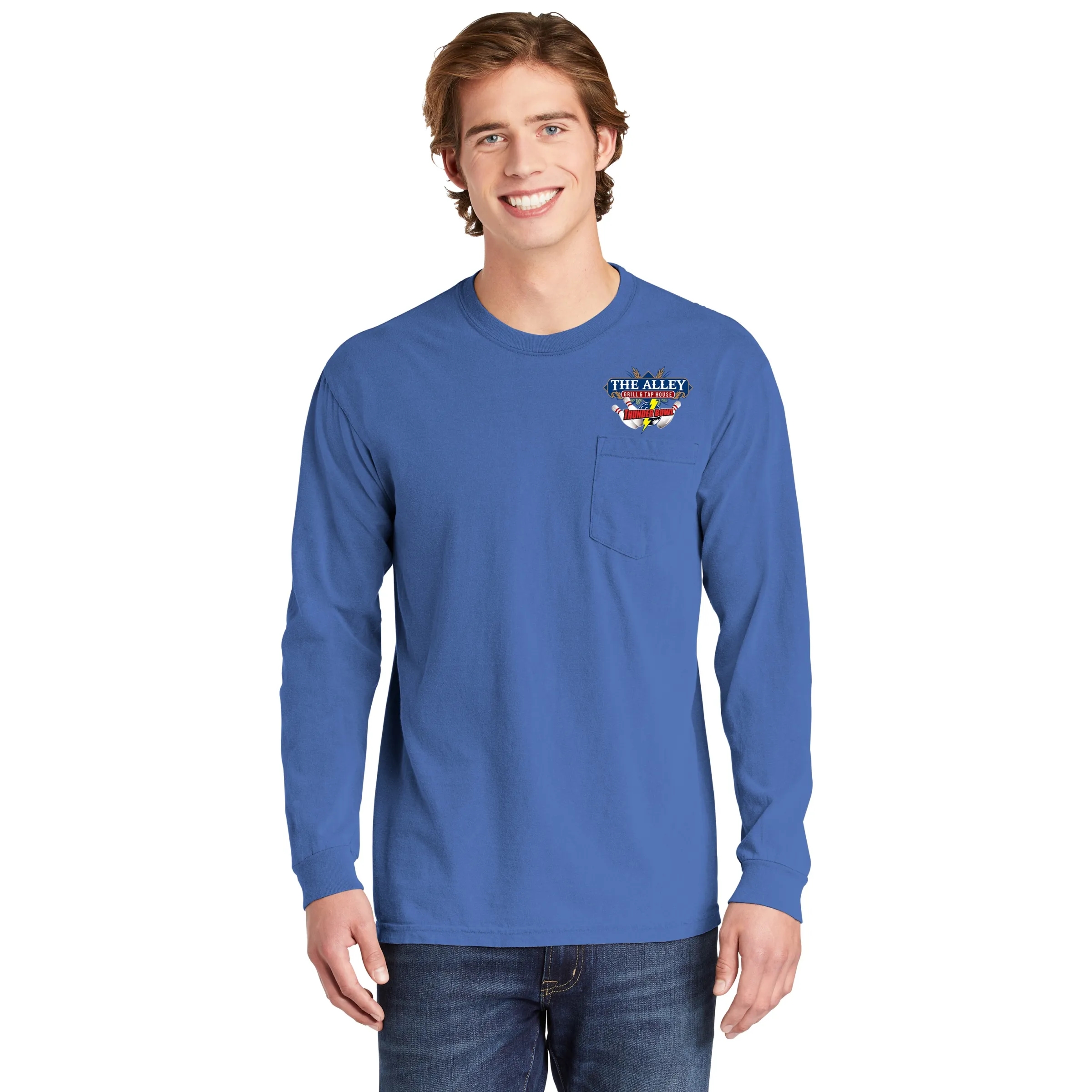 COMFORT COLORS ADULT 6.1 OZ LONG-SLEEVE POCKET T-SHIRT 24
