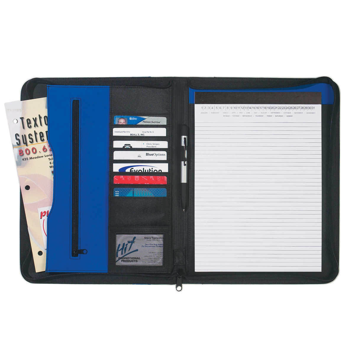 Contemporary Zippered Portfolio 8