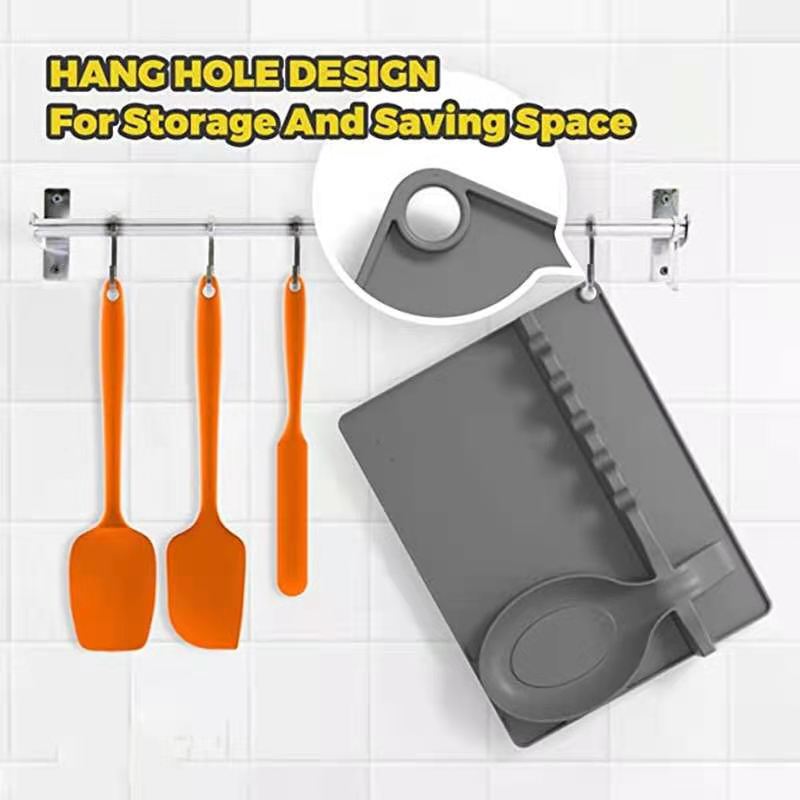 2 in 1 Silicone Spoon Rest 4