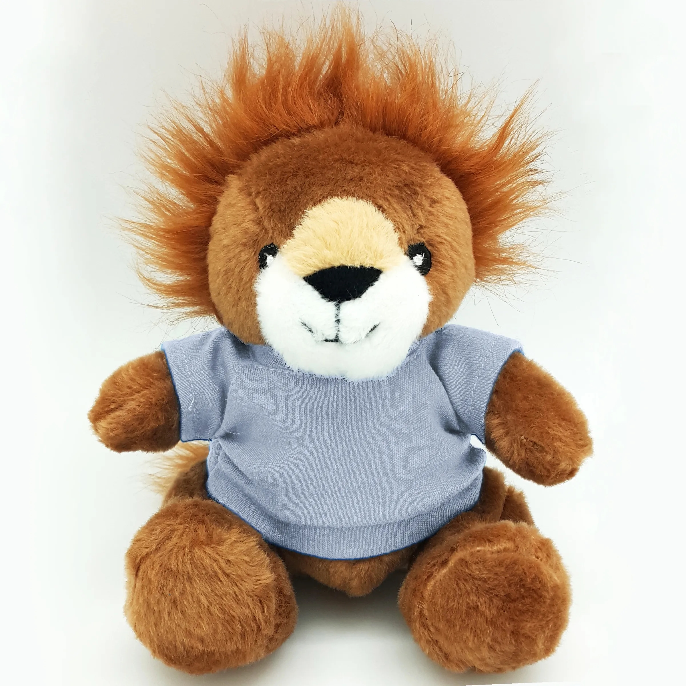 6" Beanie Lion with Embroidered Eyes 13