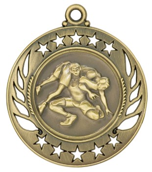 Wrestling Galaxy Medal, 2 1/4" 1
