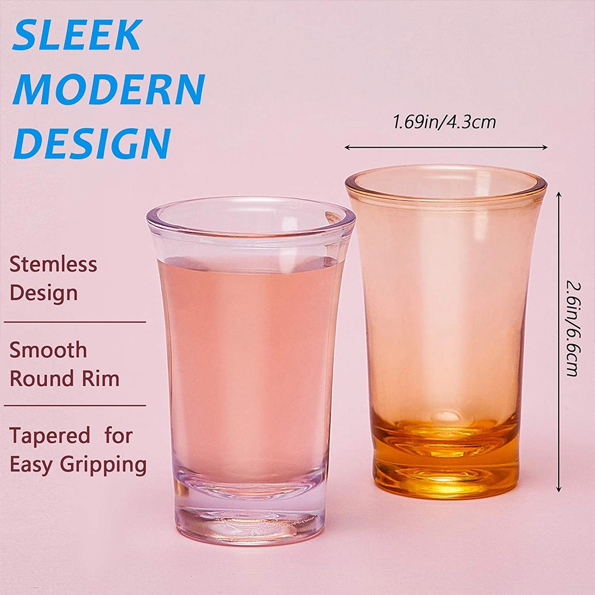 1.2Oz Acrylic Colorful Shot Glasses 1