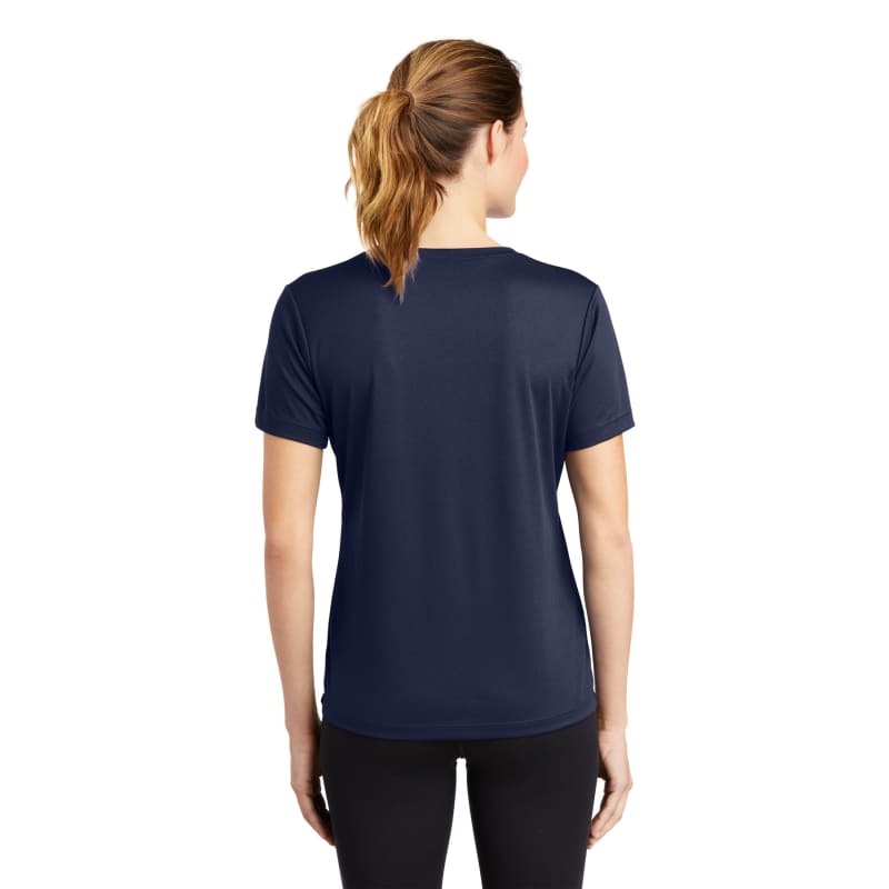 Sport-Tek Women's PosiCharge RacerMesh V-Neck Tee. 1