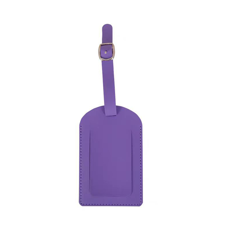 PU Leather Luggage Tag W/ Flip Open Window 5