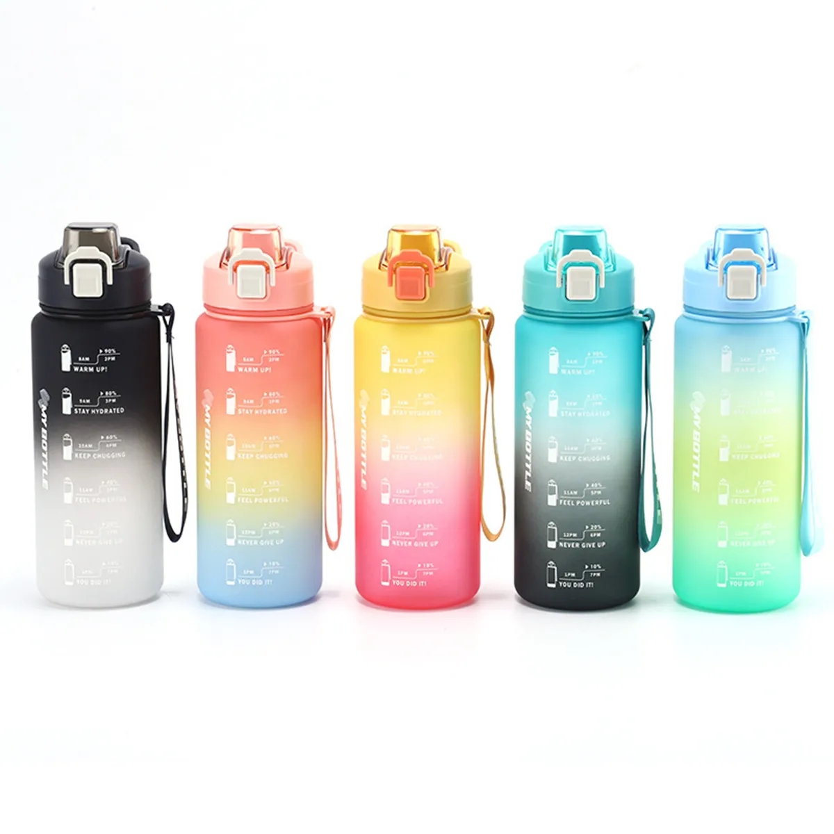 32 Oz. Sports Water Bottle Leak Proof Gradient Cup Fitness 2
