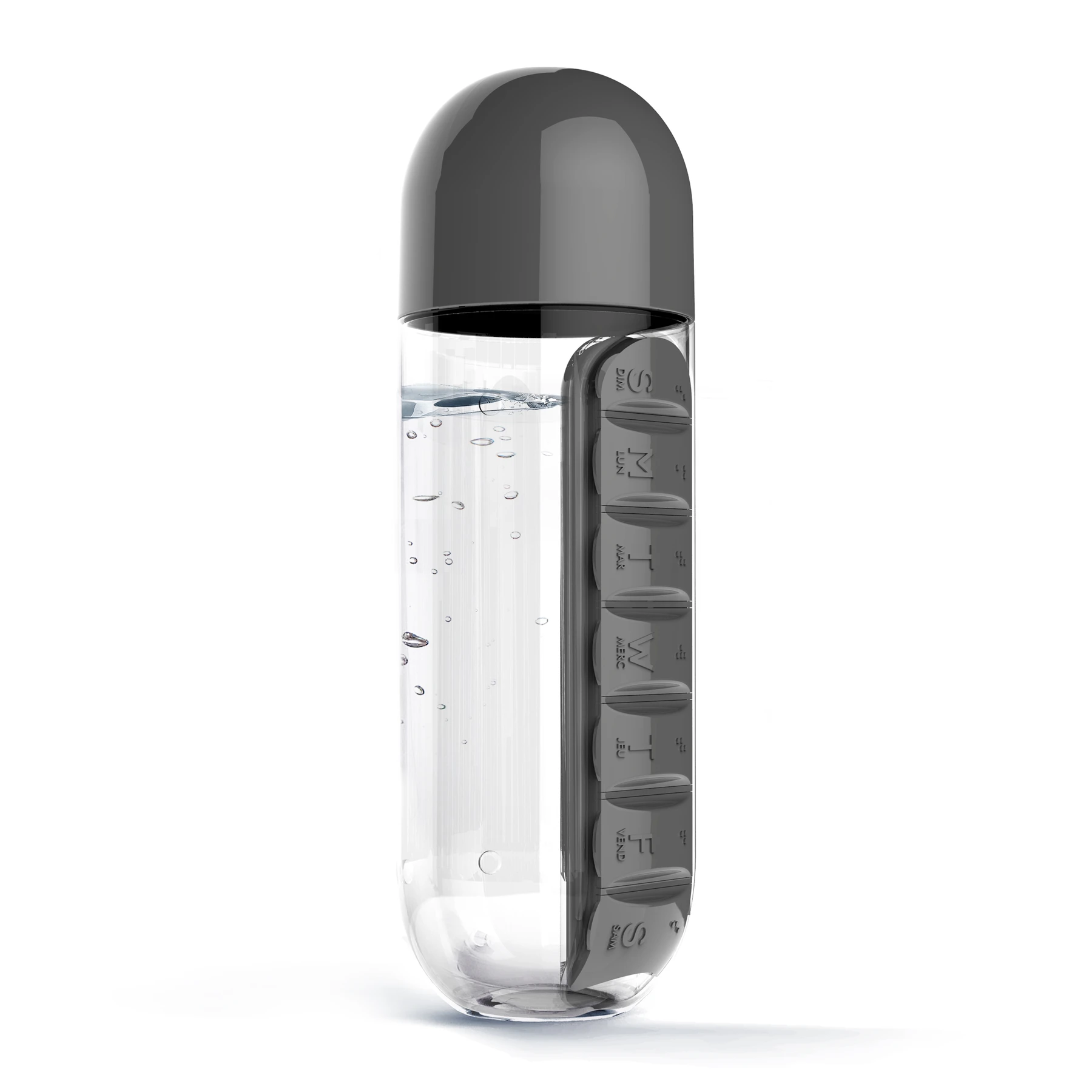 Weekly Pill Organizer Portable Water Bottle 4