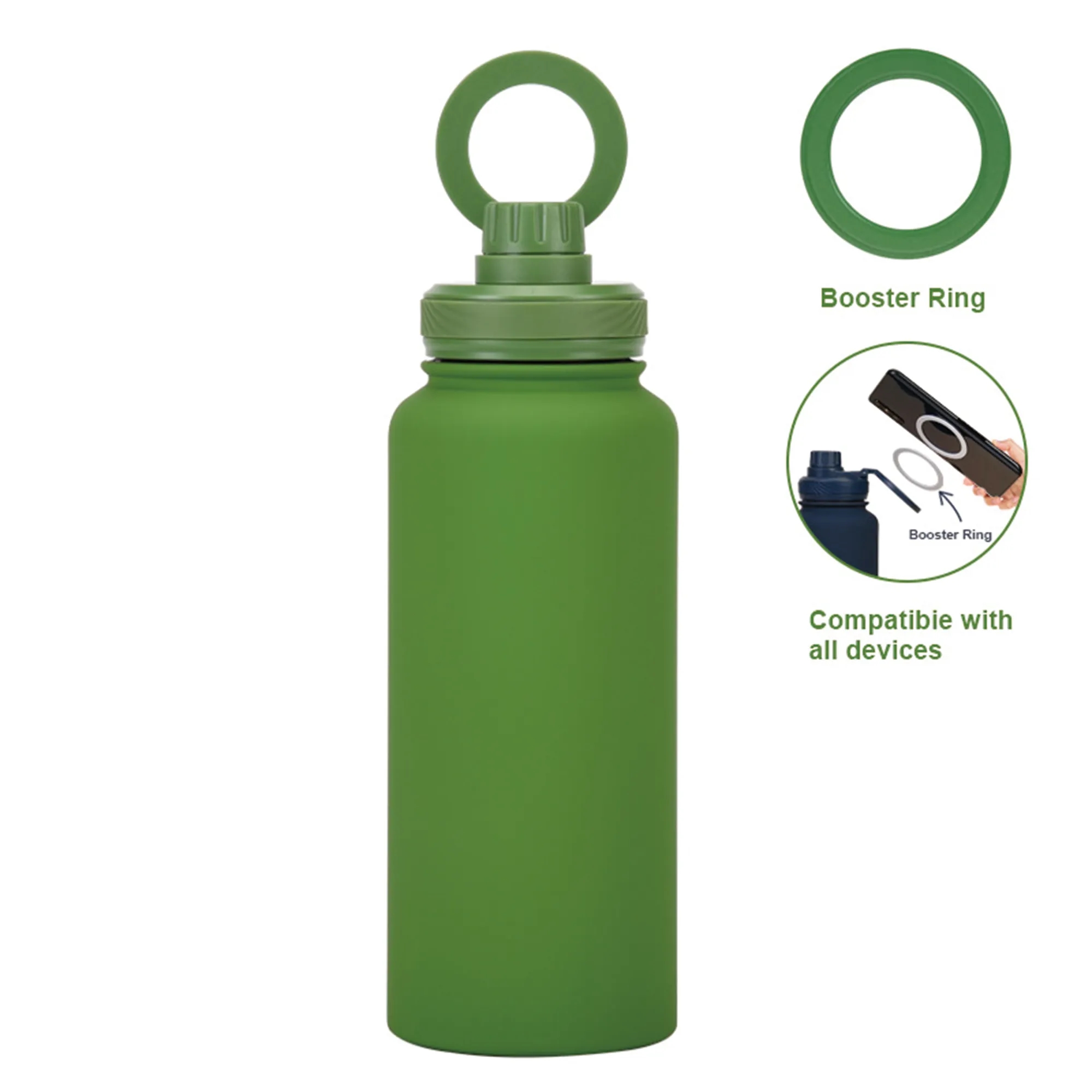 Stainless Steel Magnetic Phone Mount Water Bottle 8