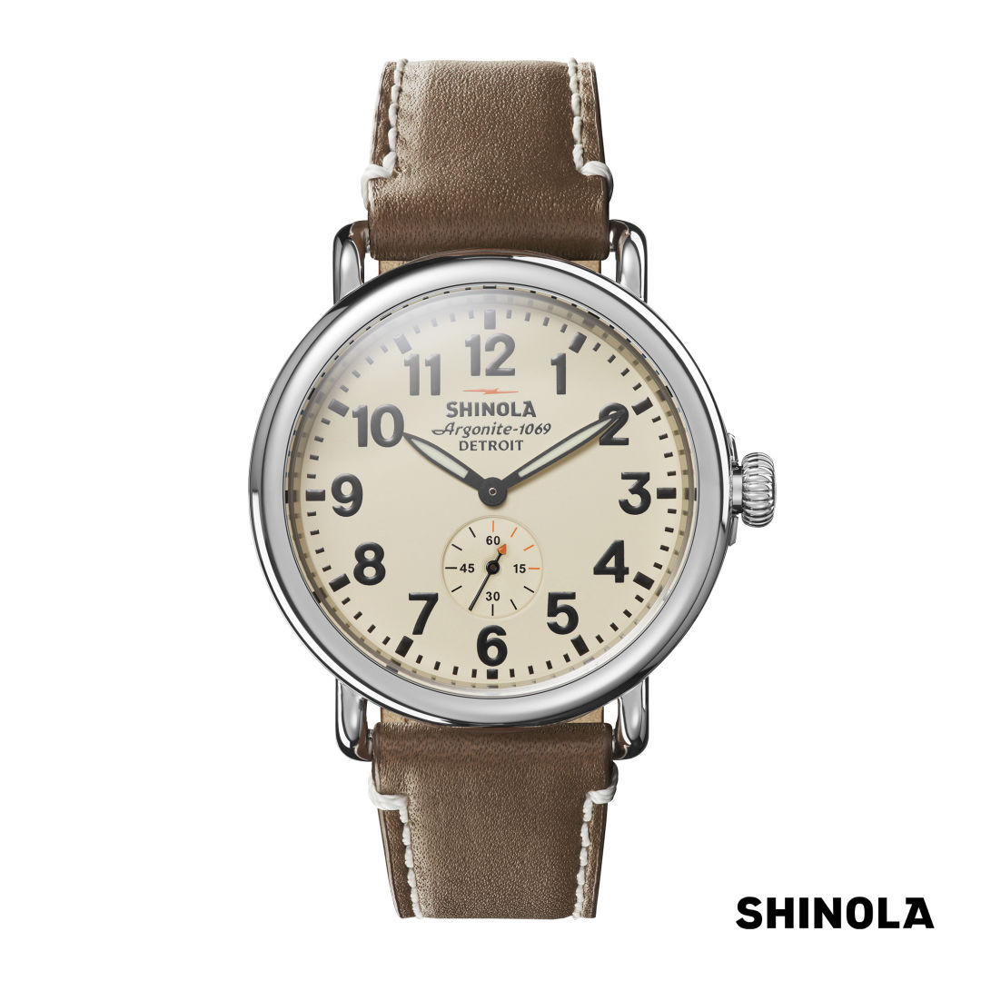 Shinola® Runwell Watch - Cream/Brown 11