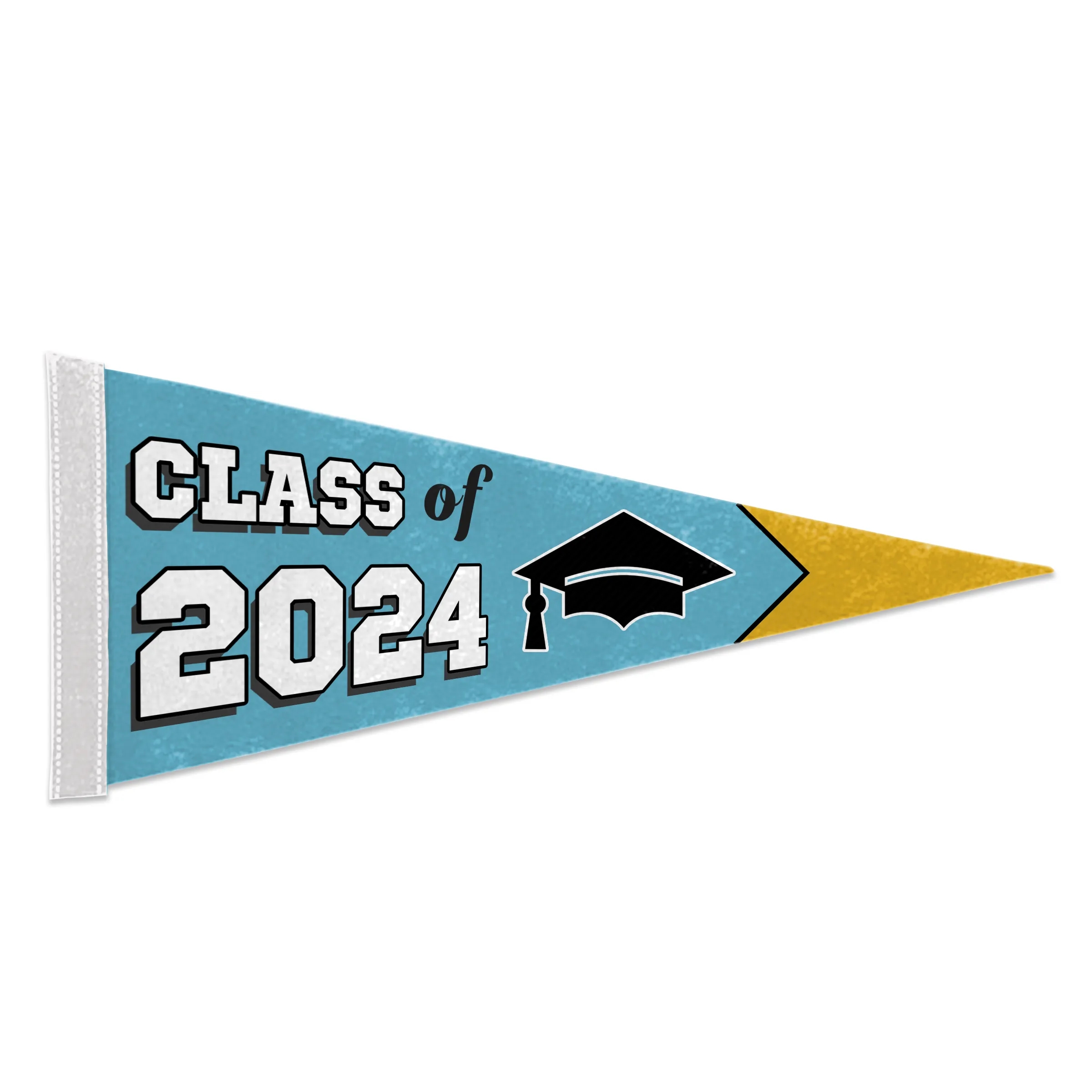 8"x18" Custom Full Color Printed Felt Pennant - 1ply 2-Sided 1