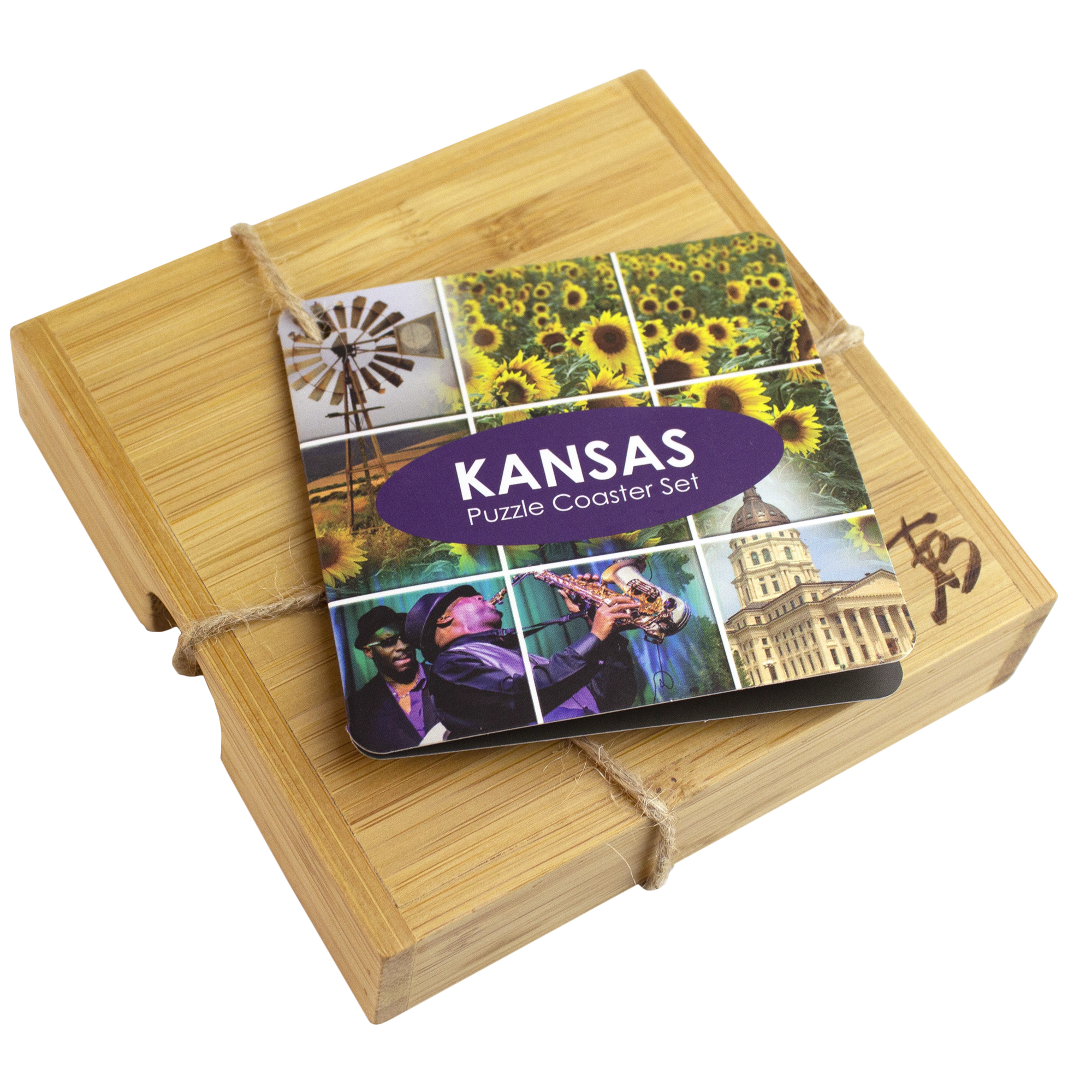 Kansas Puzzle Coaster Set 2