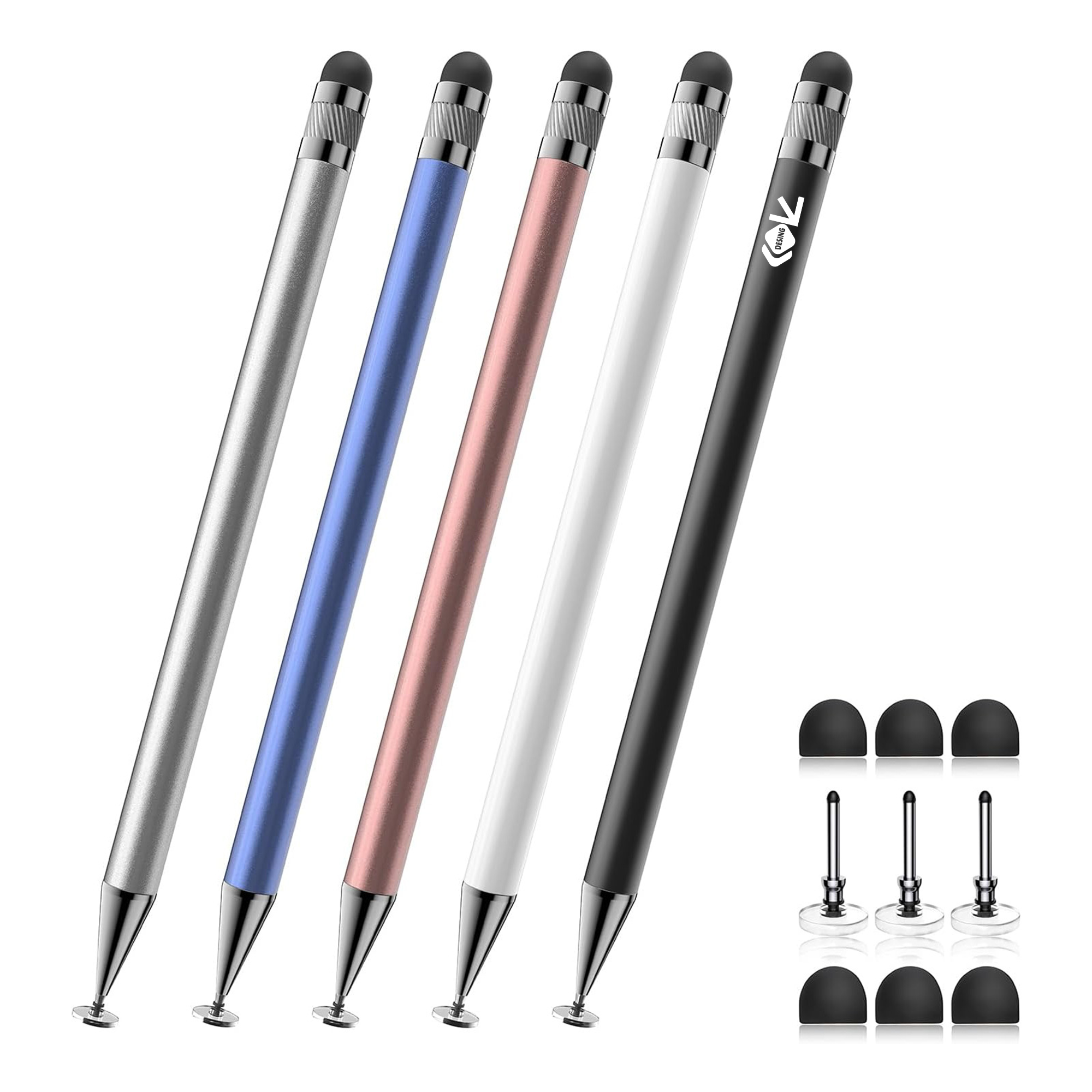 Customizable Aluminum Stylus Pen - Dual Tips, Sleek Design 2