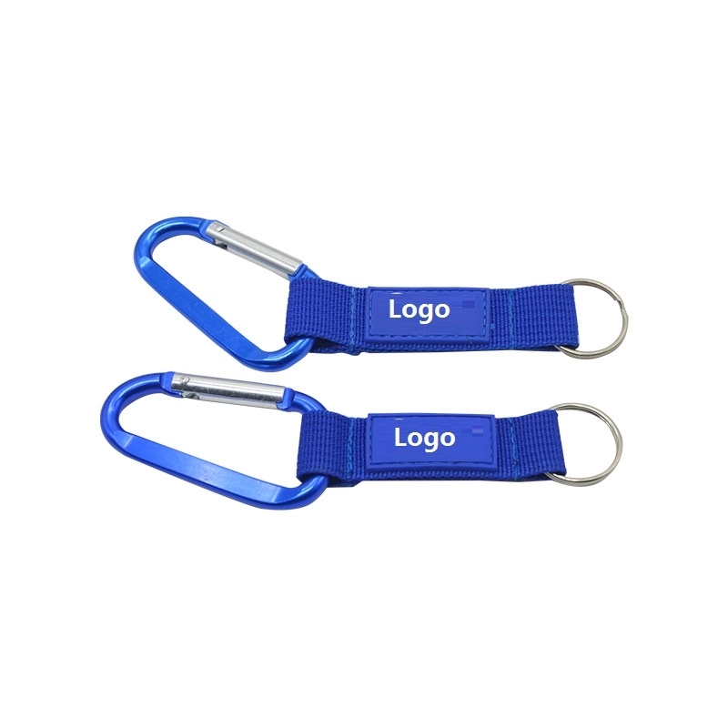 Aluminum Carabiner Lanyard With Key Ring 2