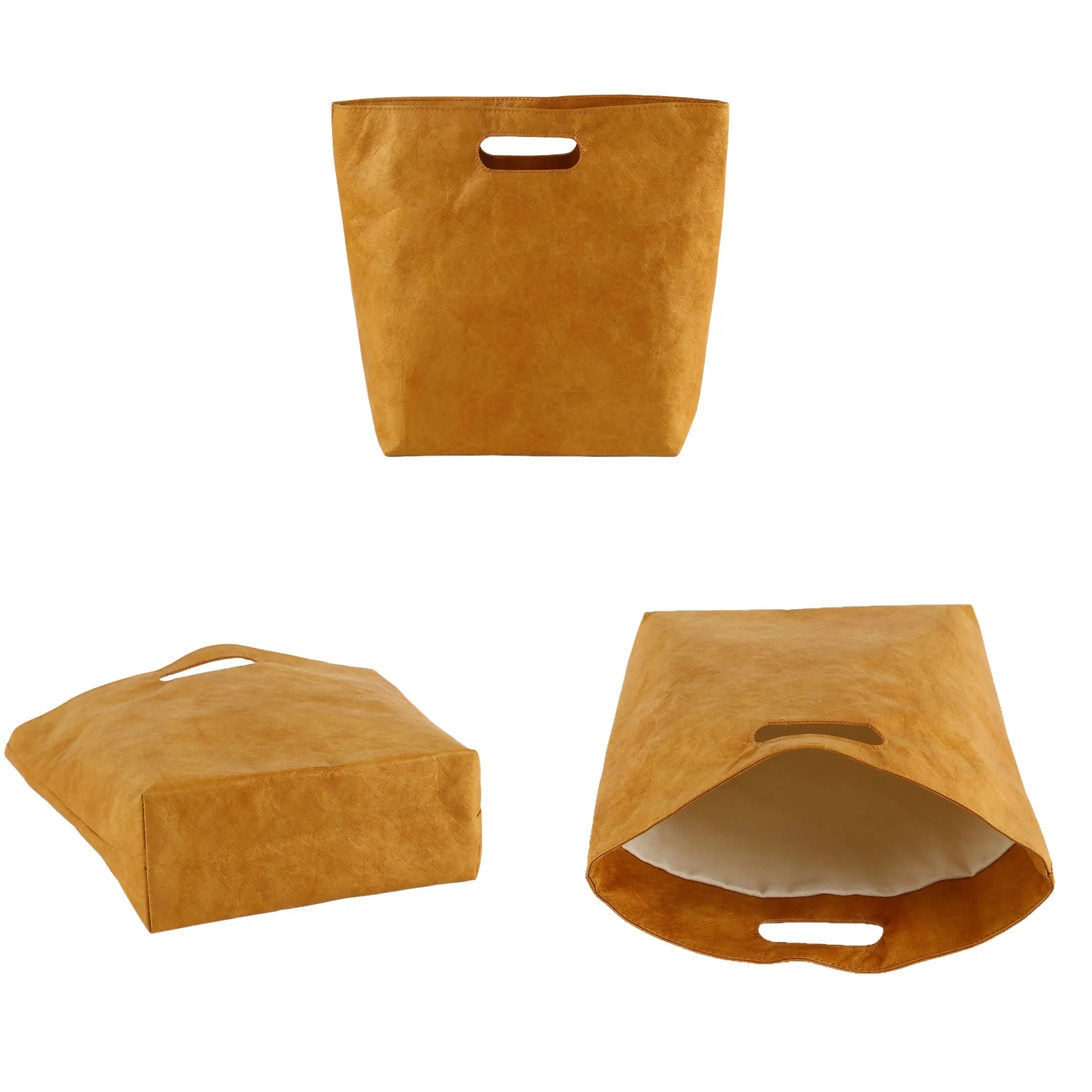 Laminated Kraft Paper Bag Shopping Hand Held Tote 4