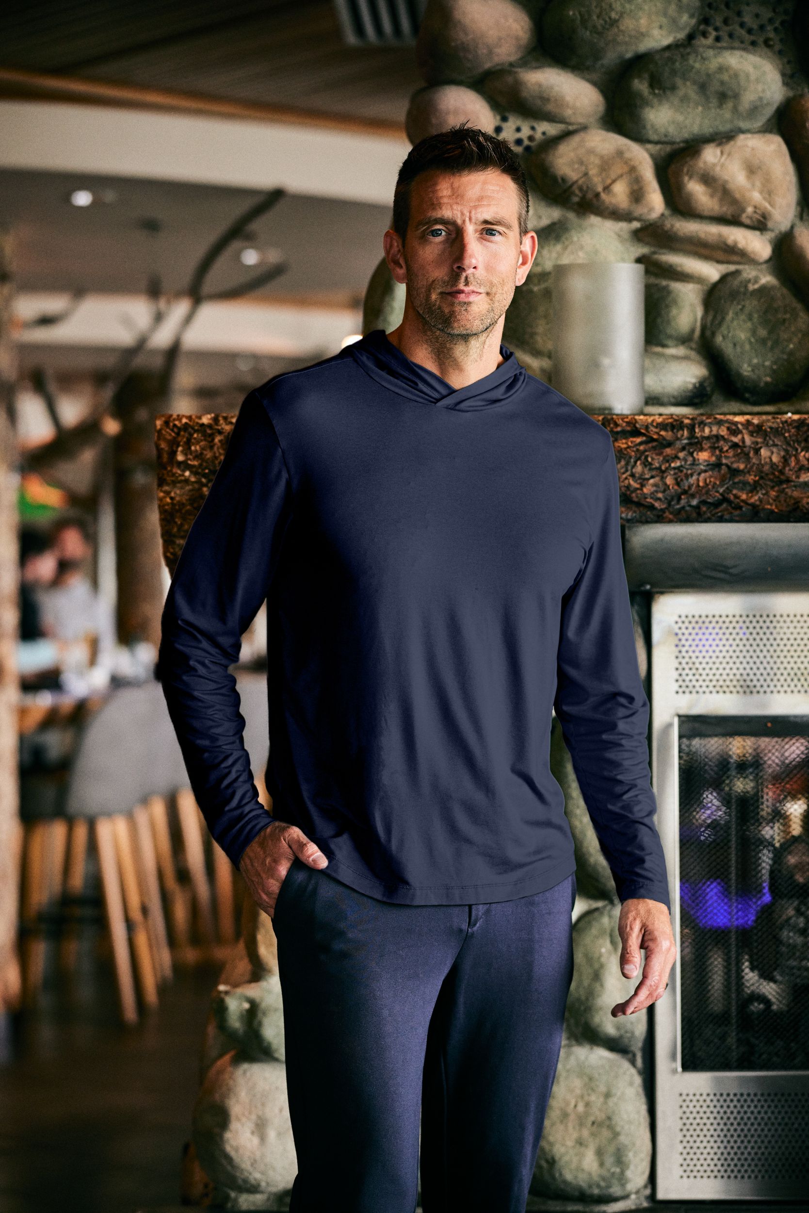 Cutter & Buck Coastline Recycled Double Peached Mens Hooded Pullover 109