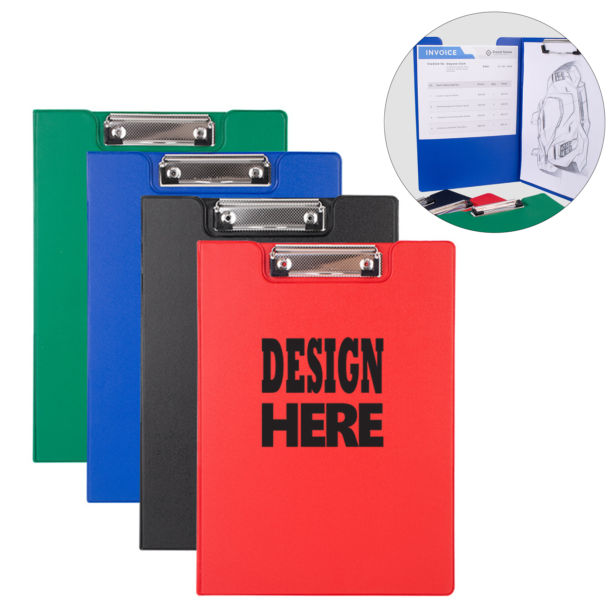 A4 Frosted Double Panel Paper Folder 1