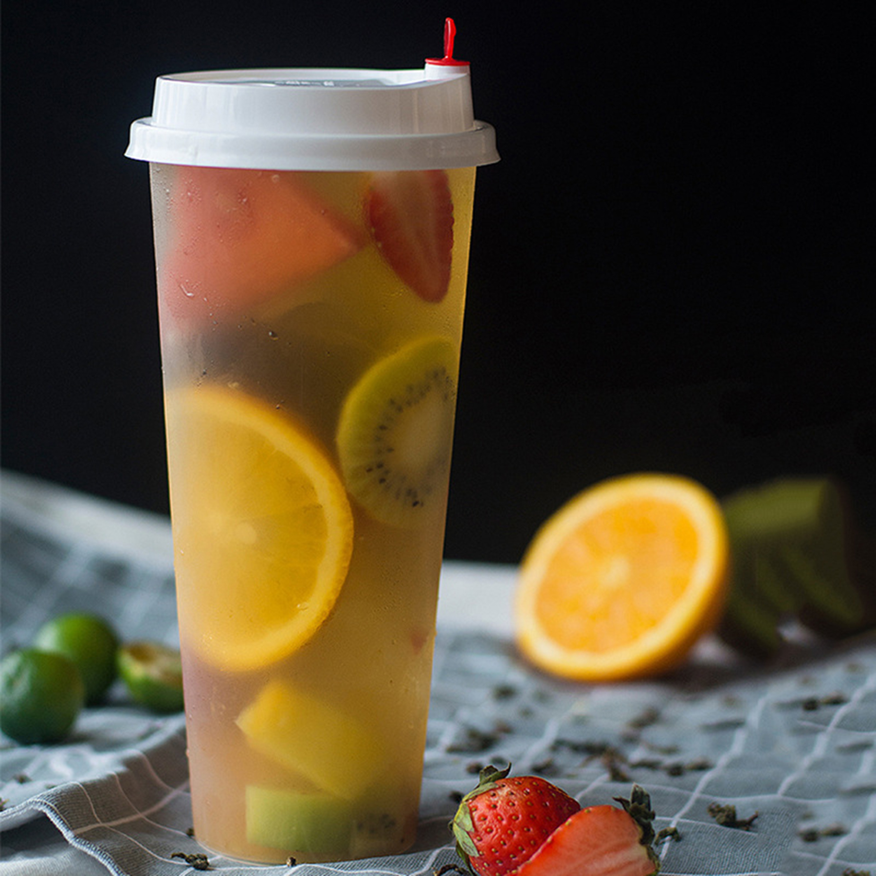 16 Oz Disposable Clear Plastic Cold Beverage Cup 3