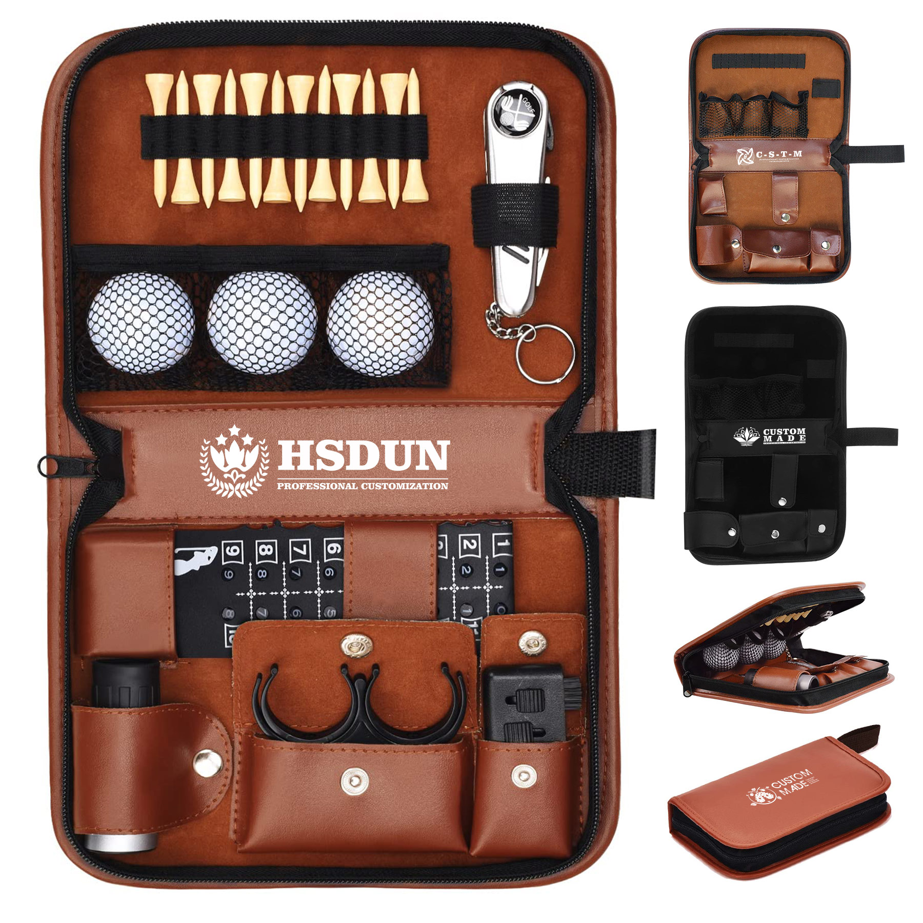 8-In-1 Golf Accessory Kit With Portable PU Organizer Bag 6