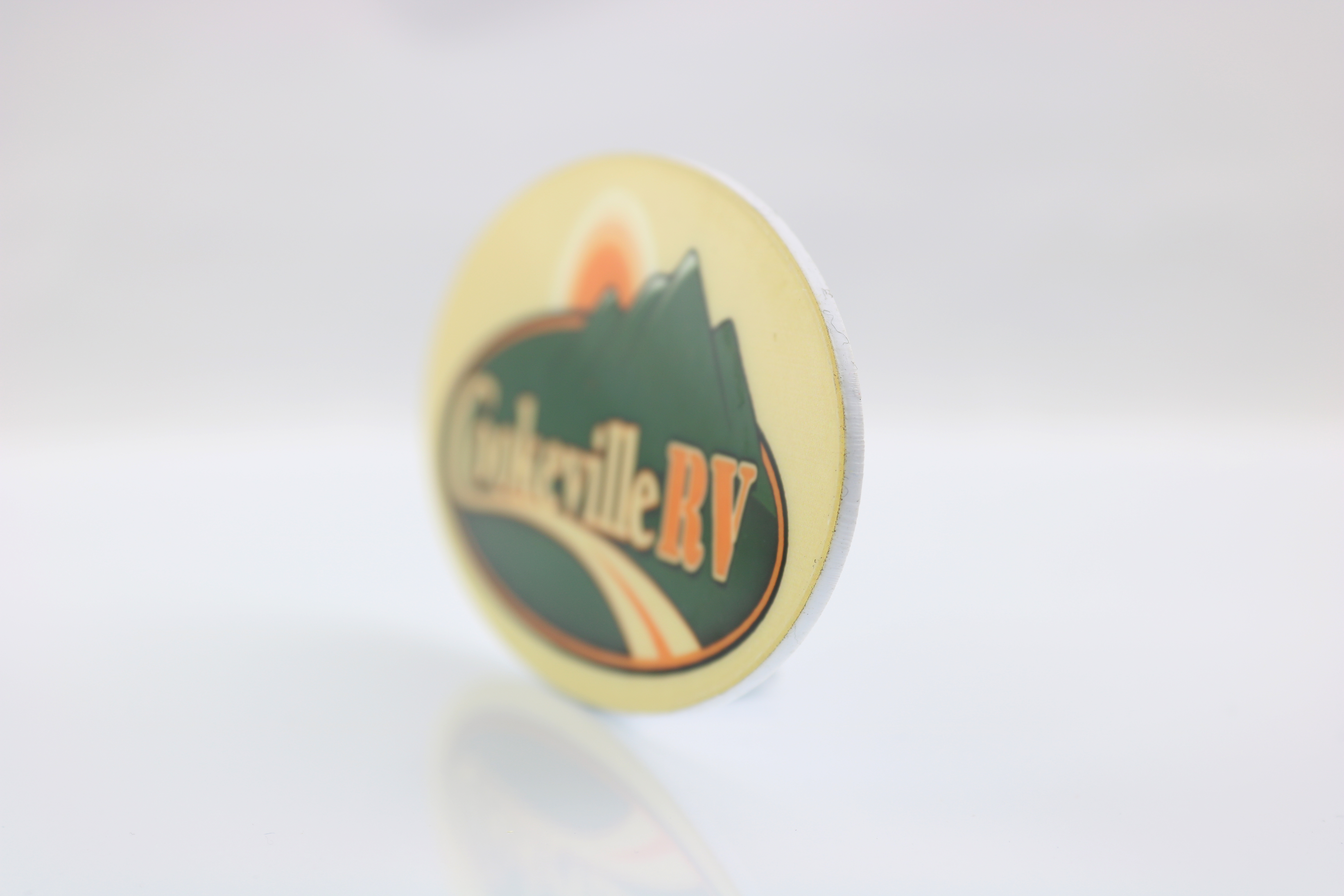 1.5" X 3" Full Color Plastic Oval Name Badge 8
