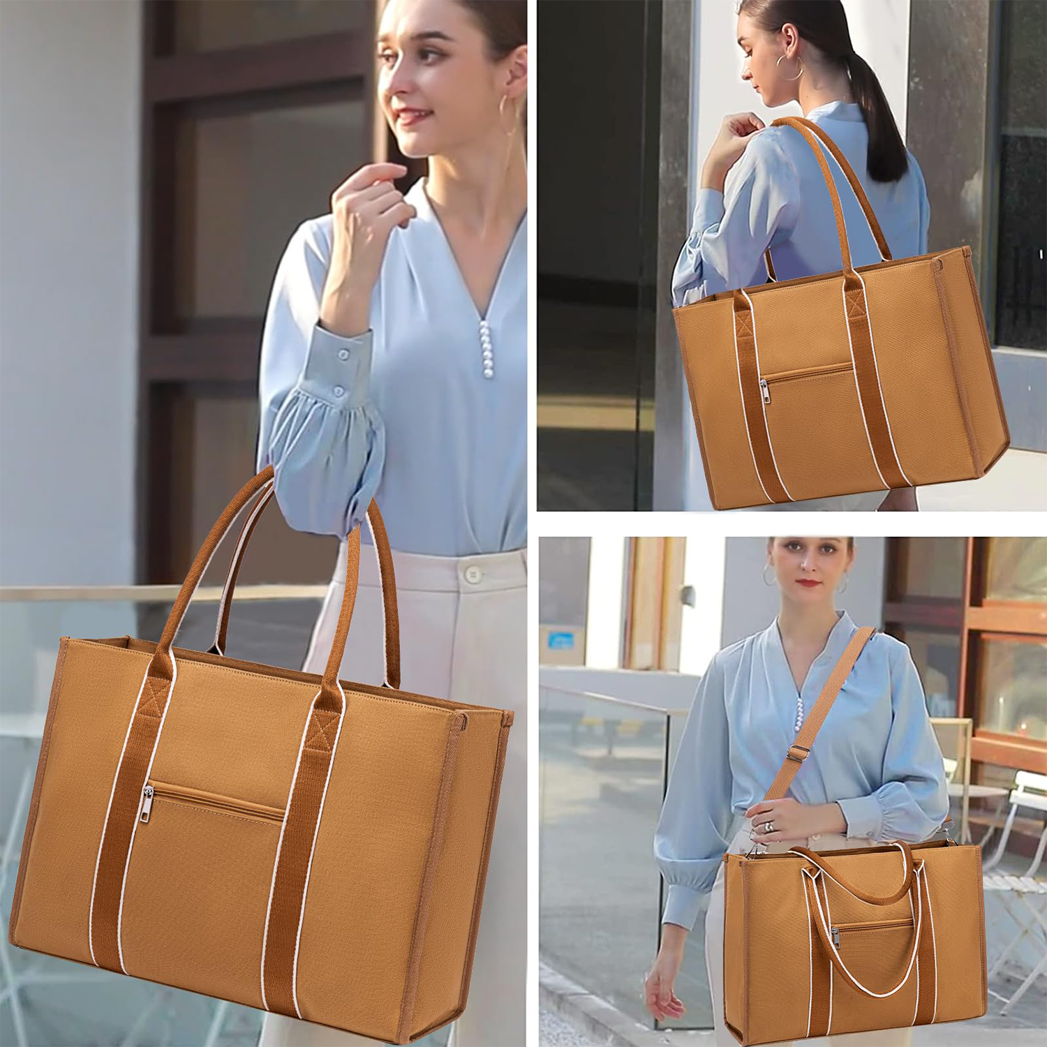 Canvas Shoulder Computer Messenger Tote Bags 5