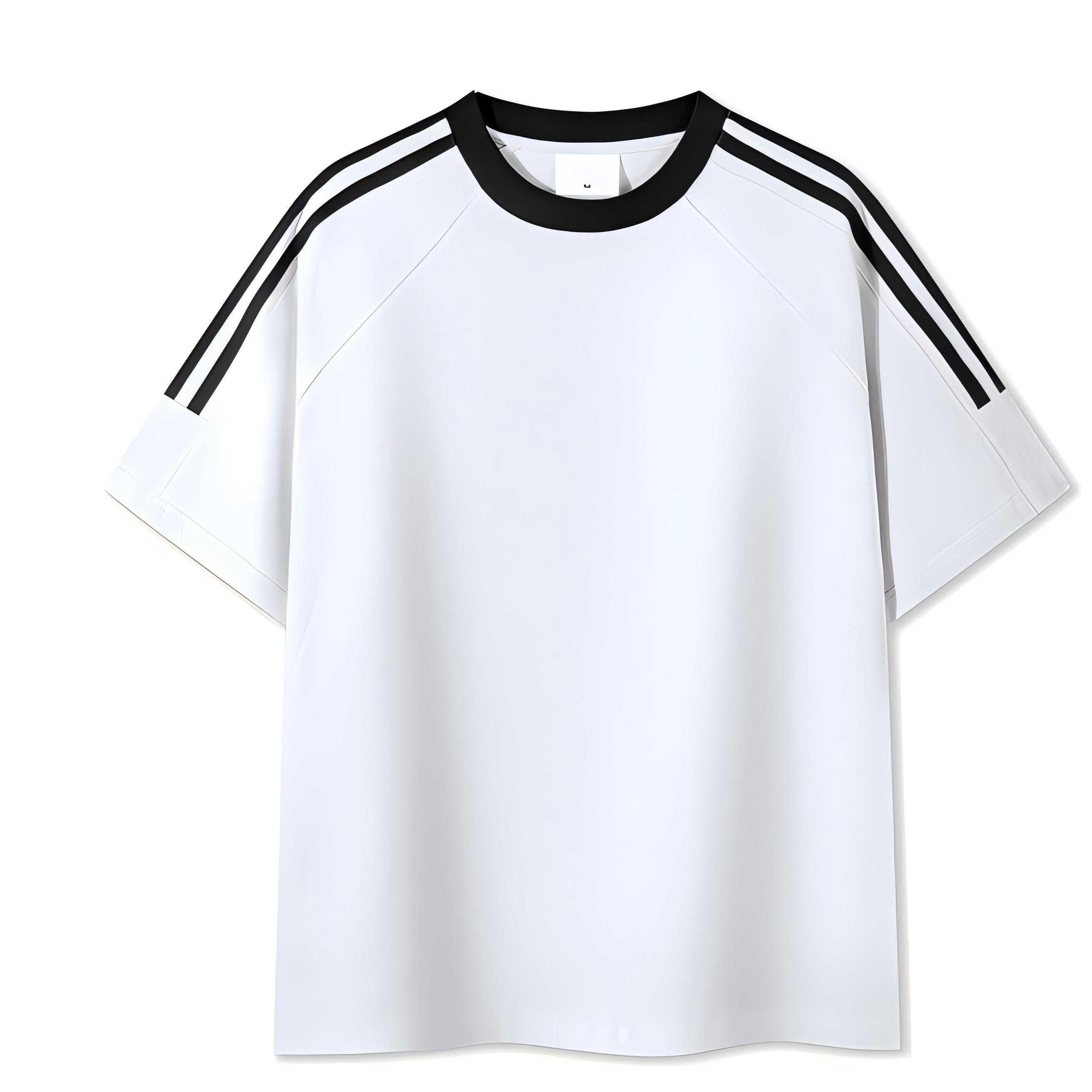 220g classic American three-bar pure cotton T-shirt 3