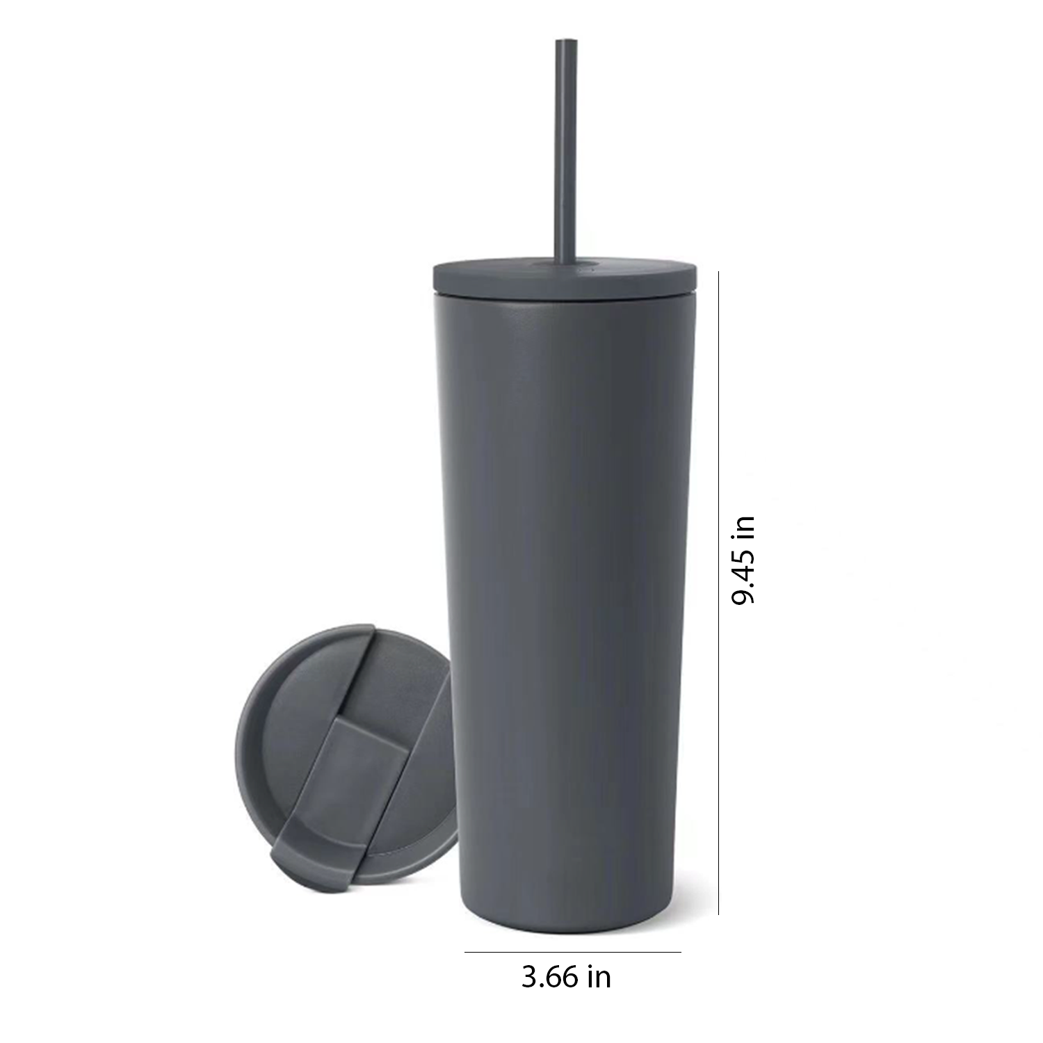 24oz straight stainless steel straw insulated cup 8