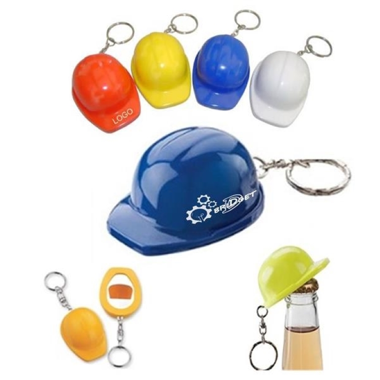 Safety Helmet Bottle Opener Keychain 1