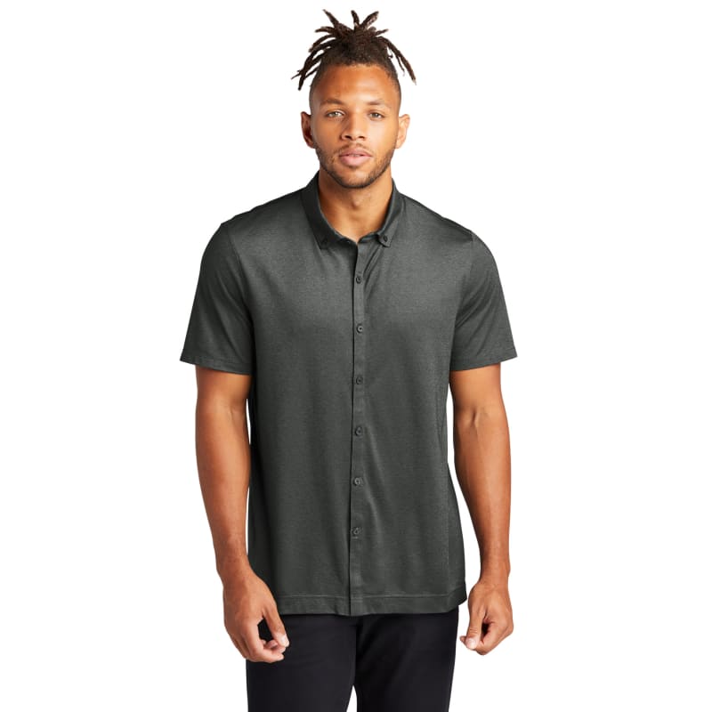 Mercer+Mettle Stretch Pique Full-Button Polo 26