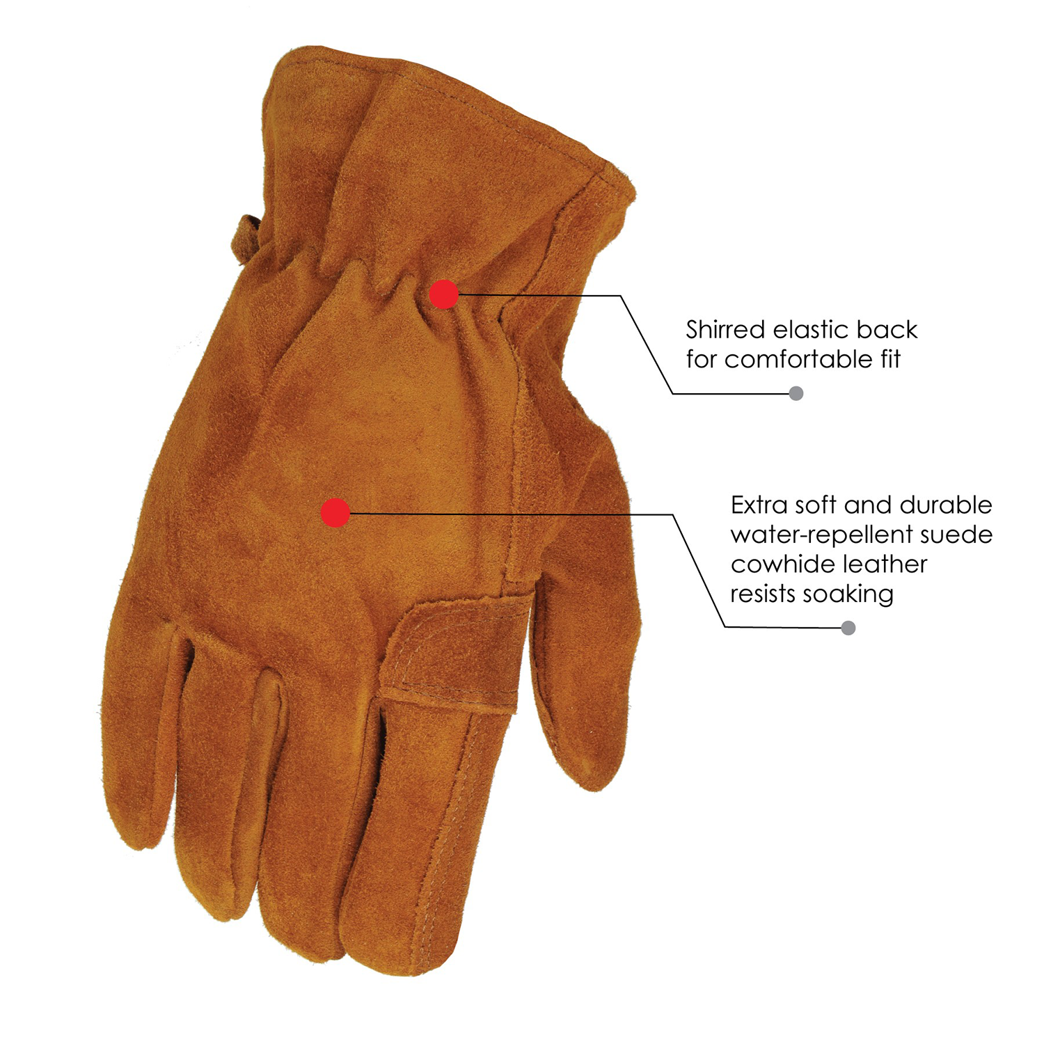 Water Repellent Leather Gloves 4