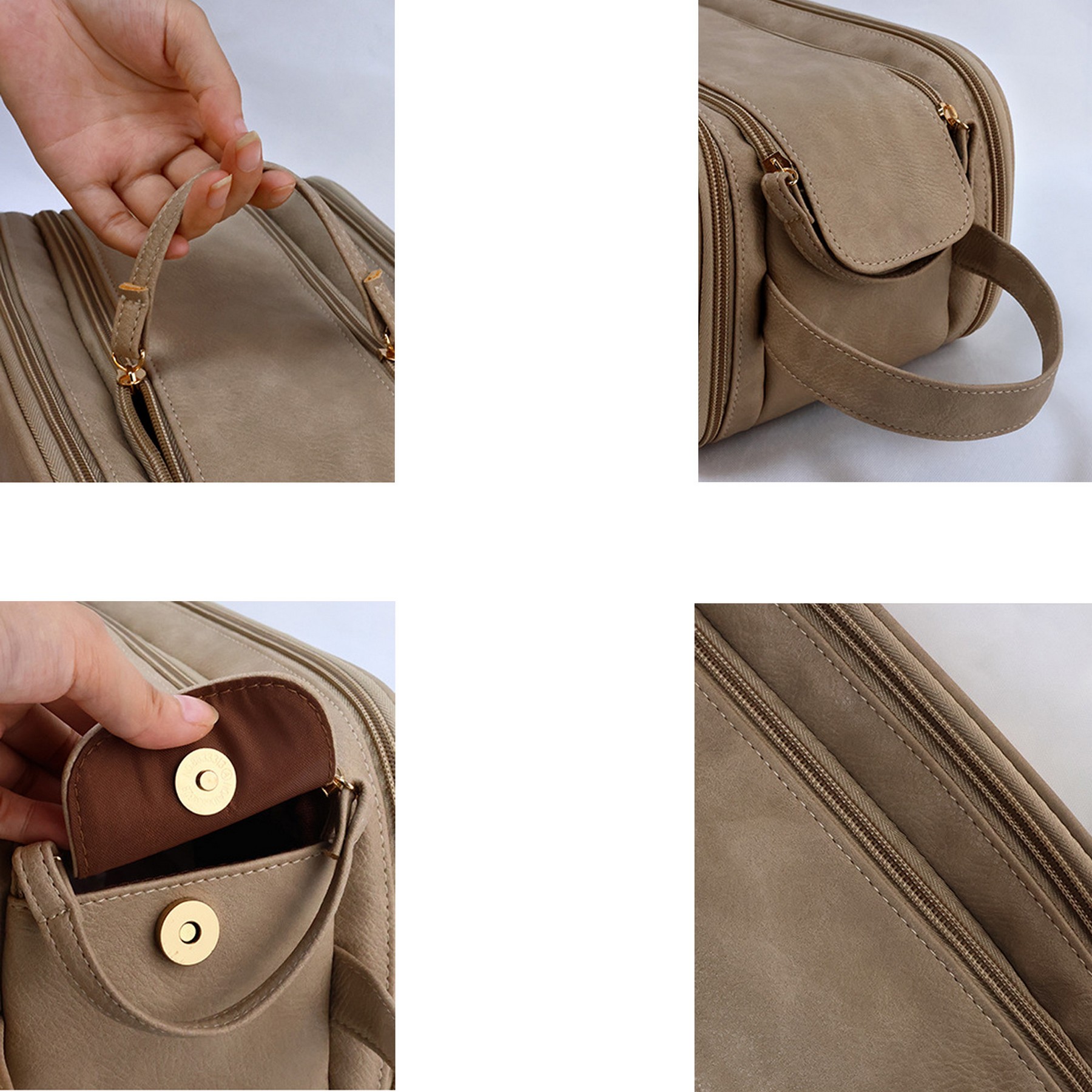 PU Large Capacity Travel Makeup Bag 1