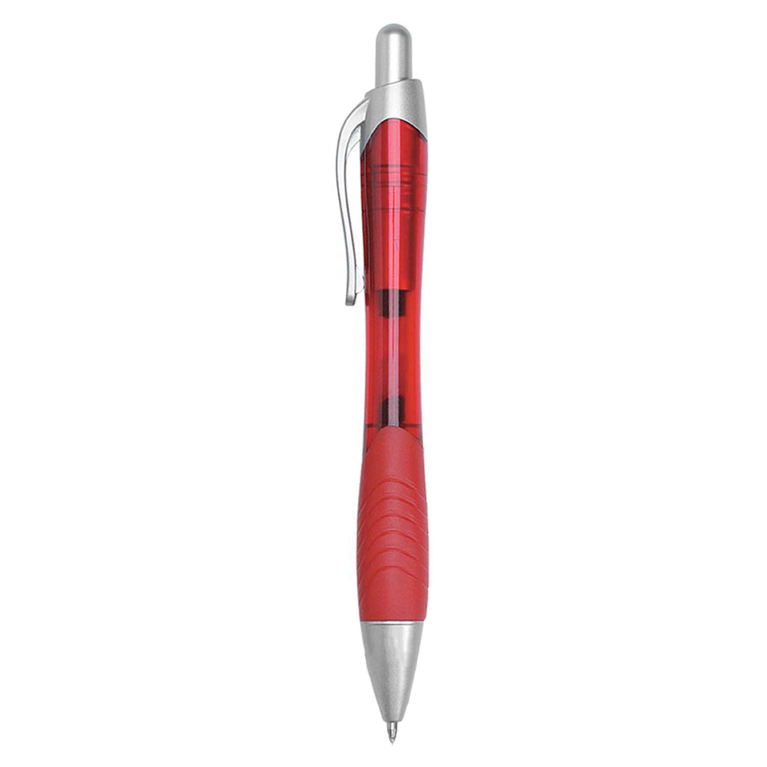 Translucent Plastic Push-Button Ballpoint-Pen 10