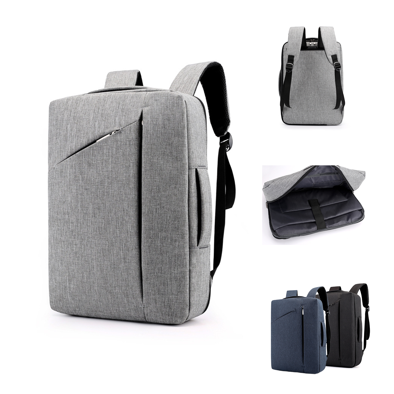 15.6-Inch Convertible Multi-Functional Laptop Backpack 2