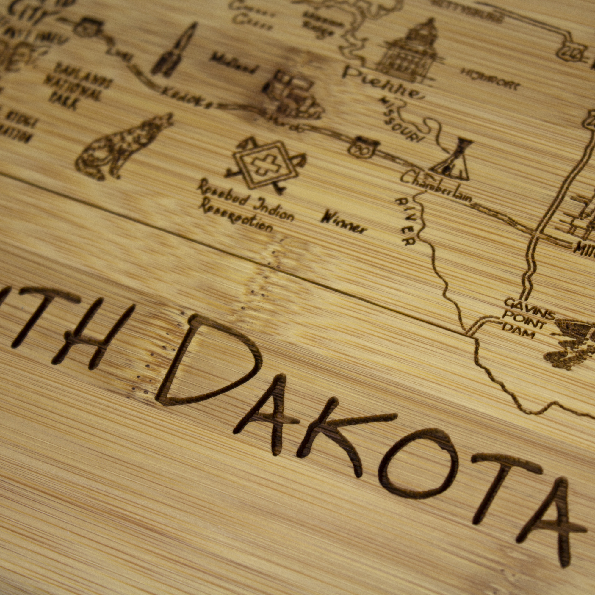 A Slice of Life South Dakota Serving & Cutting Board 3