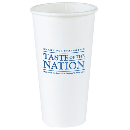 20 oz White Disposable Paper Cup 2